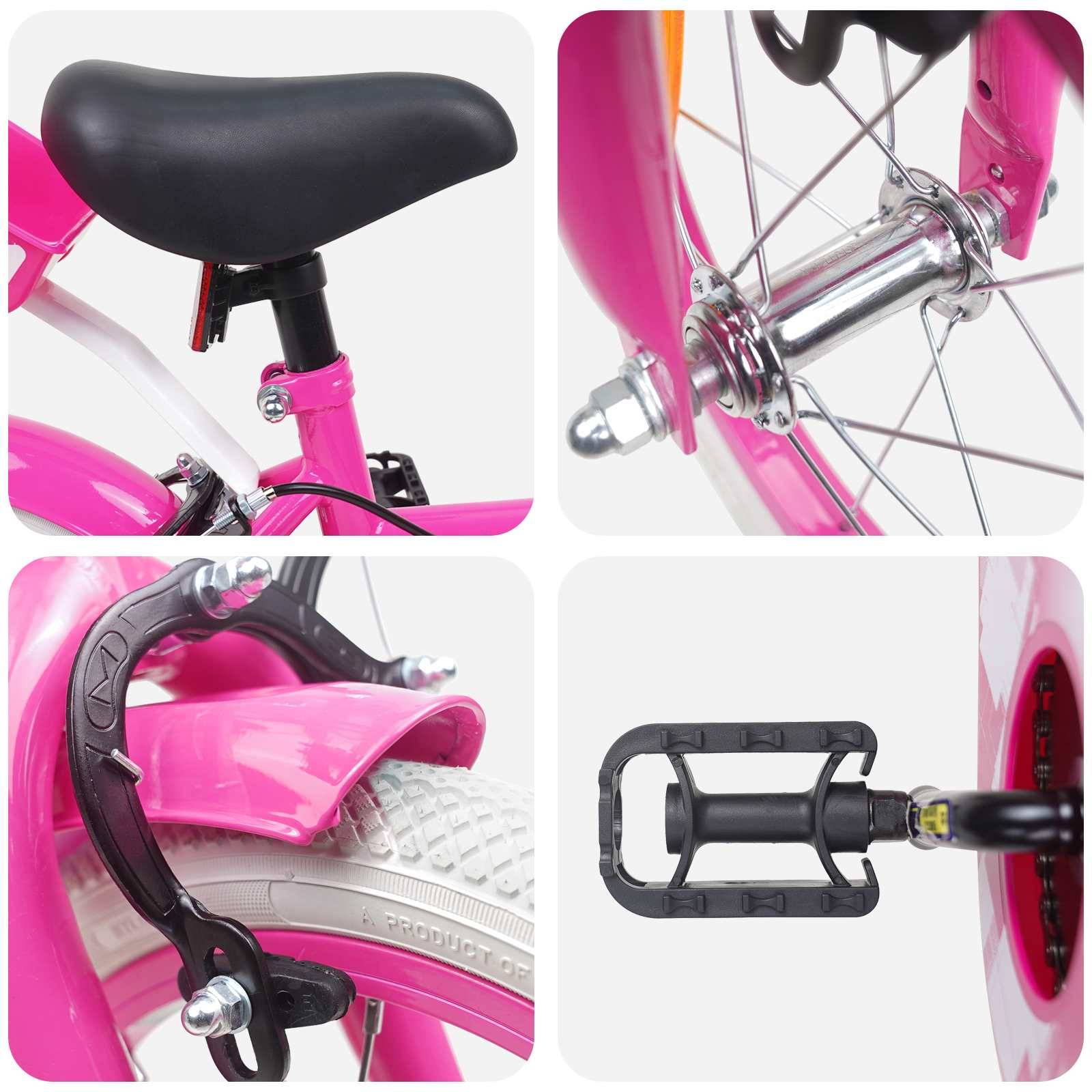 vidaXL Kinderfahrrad 12 Zoll für 2-4 Jahre alt Rosa