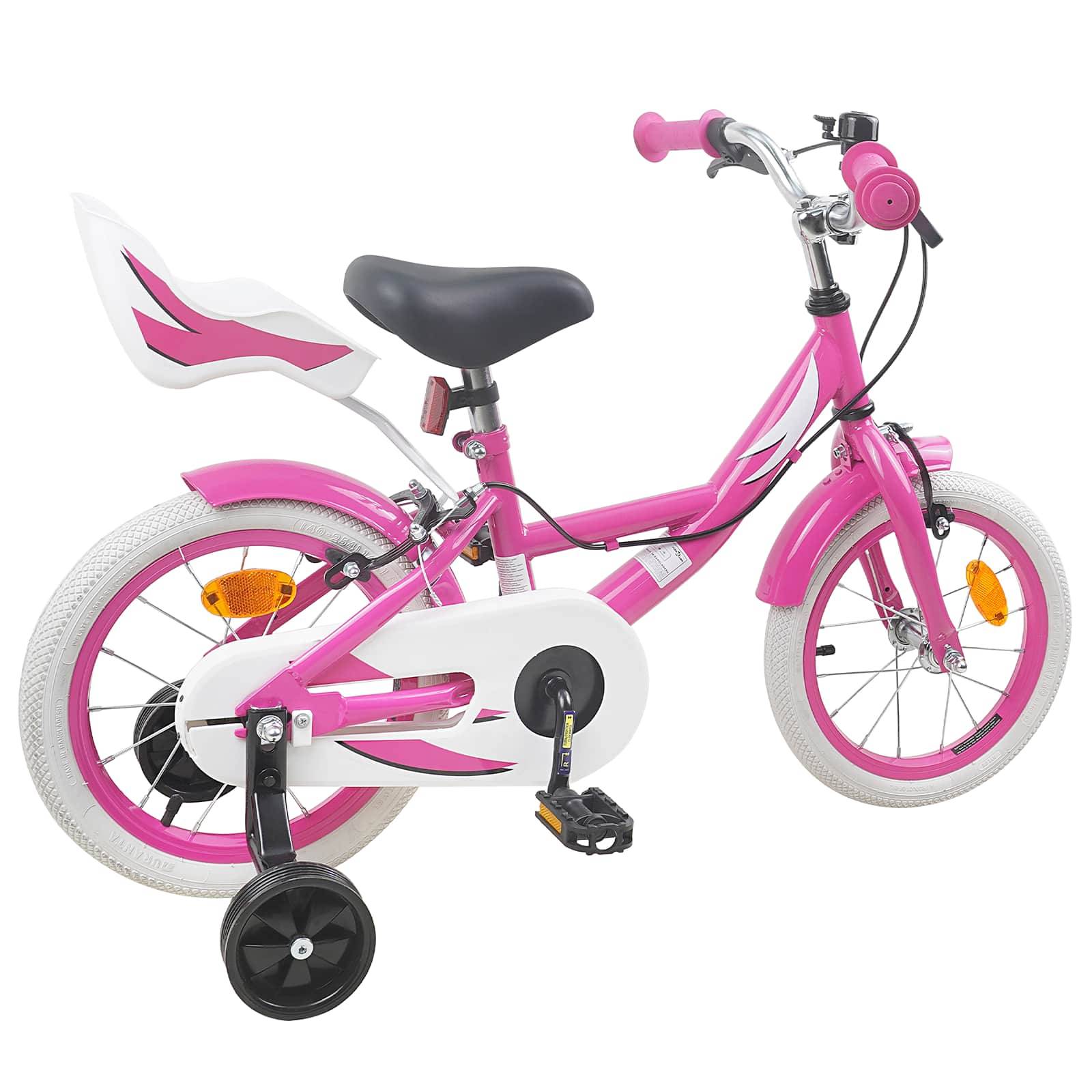 vidaXL Kinderfahrrad 14 Zoll für 3-5 Jahre alt Rosa