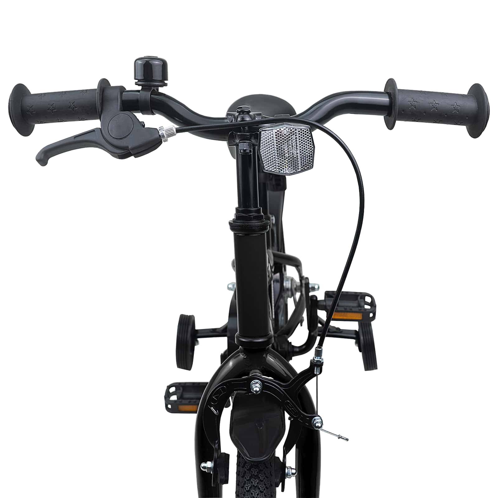 vidaXL Kinderfahrrad 16 Zoll für 4-6 Jahre alt Schwarz
