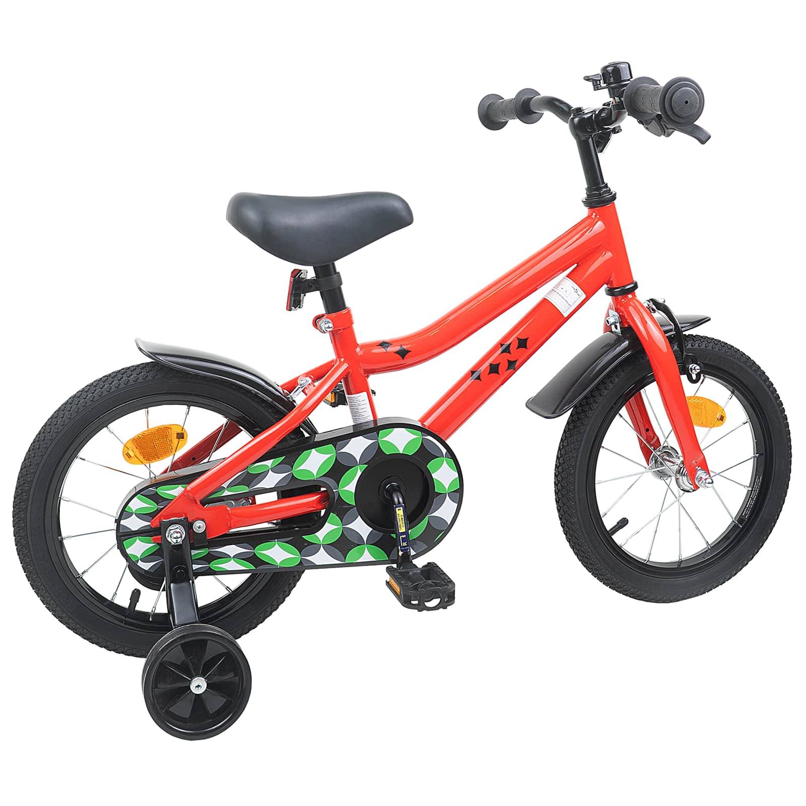 vidaXL Kinderfahrrad 14 Zoll für 3-5 Jahre alt Rot