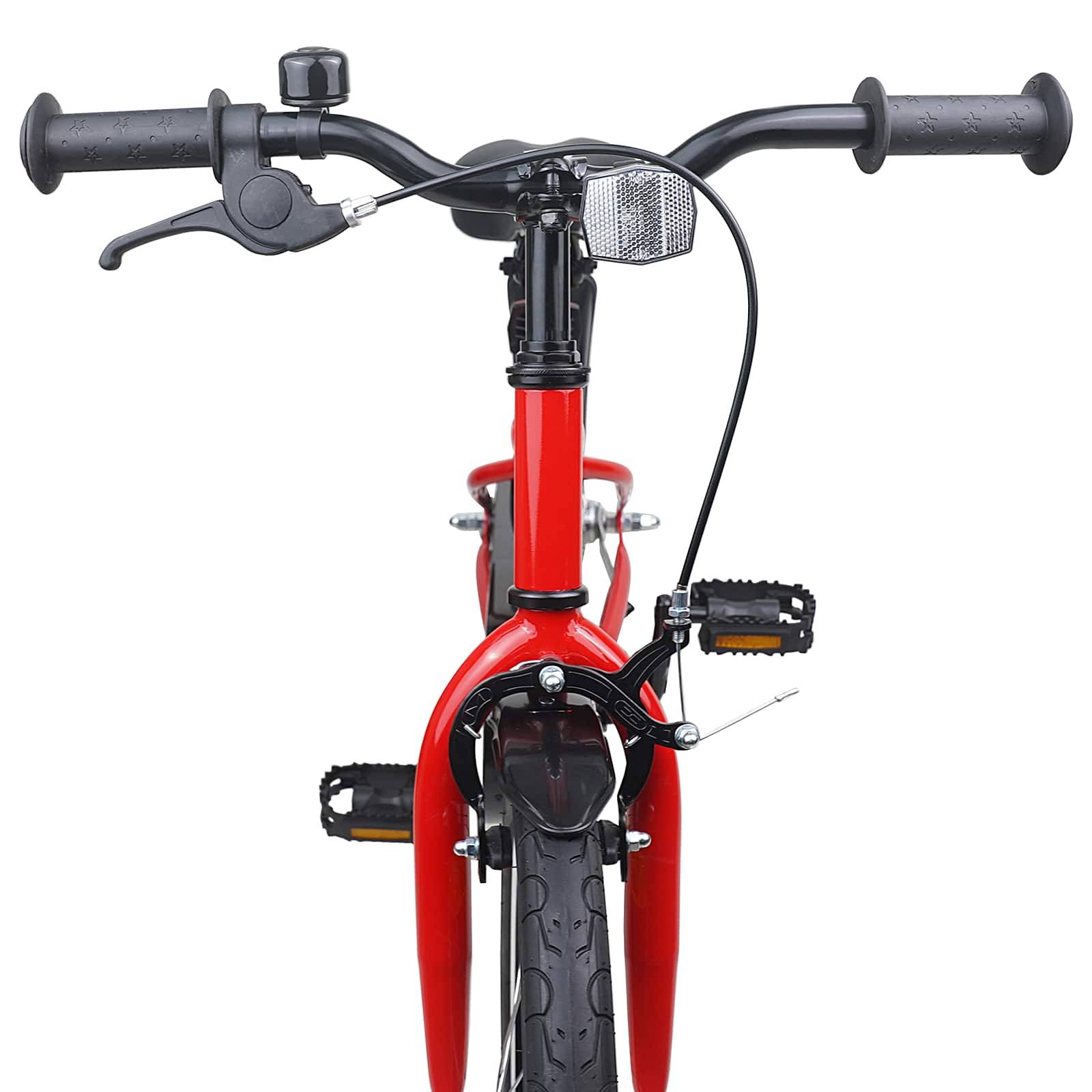 vidaXL Kinderfahrrad 18 Zoll für 5-7 Jahre alt Rot
