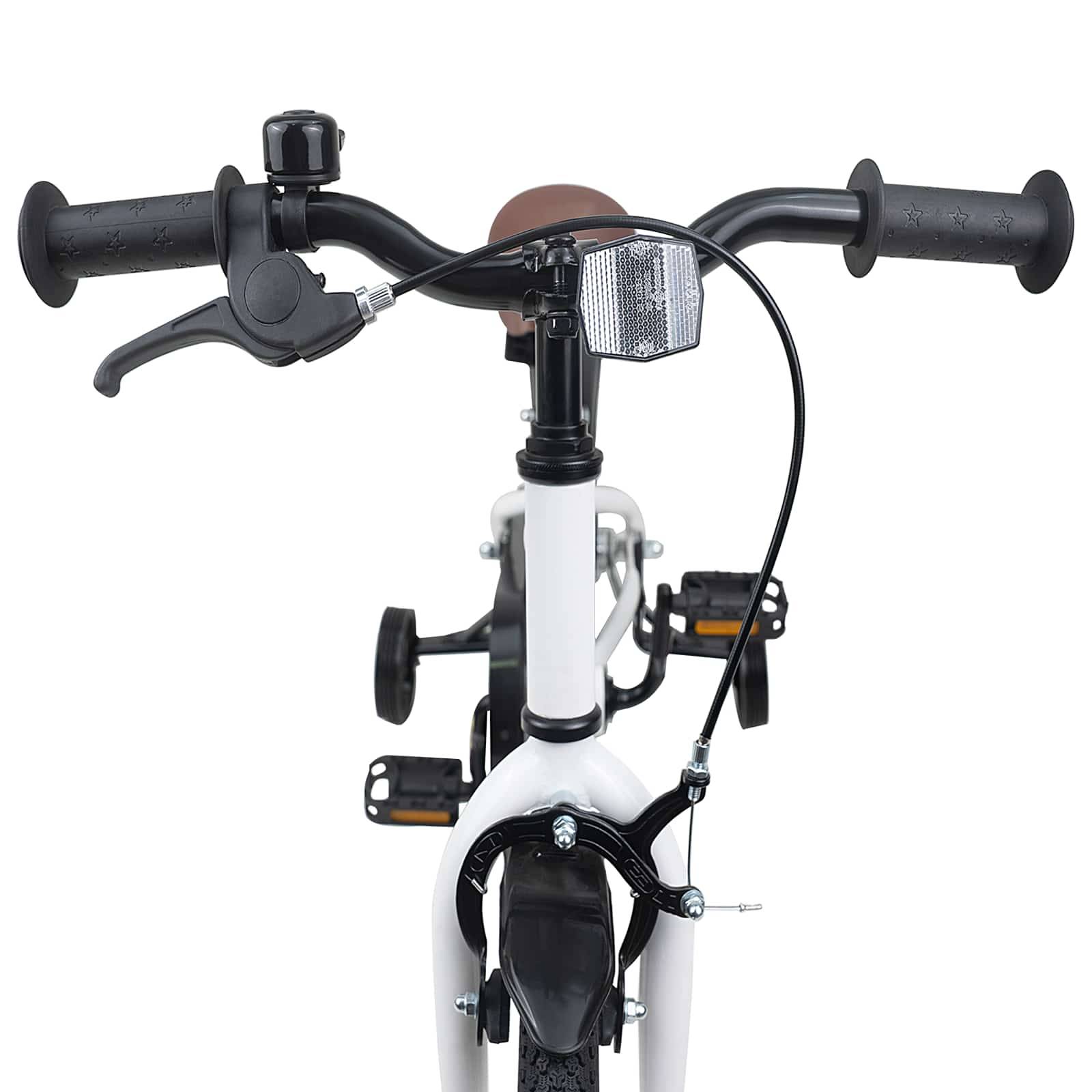 vidaXL Kinderfahrrad 16 Zoll für 4-6 Jahre alt Weiß