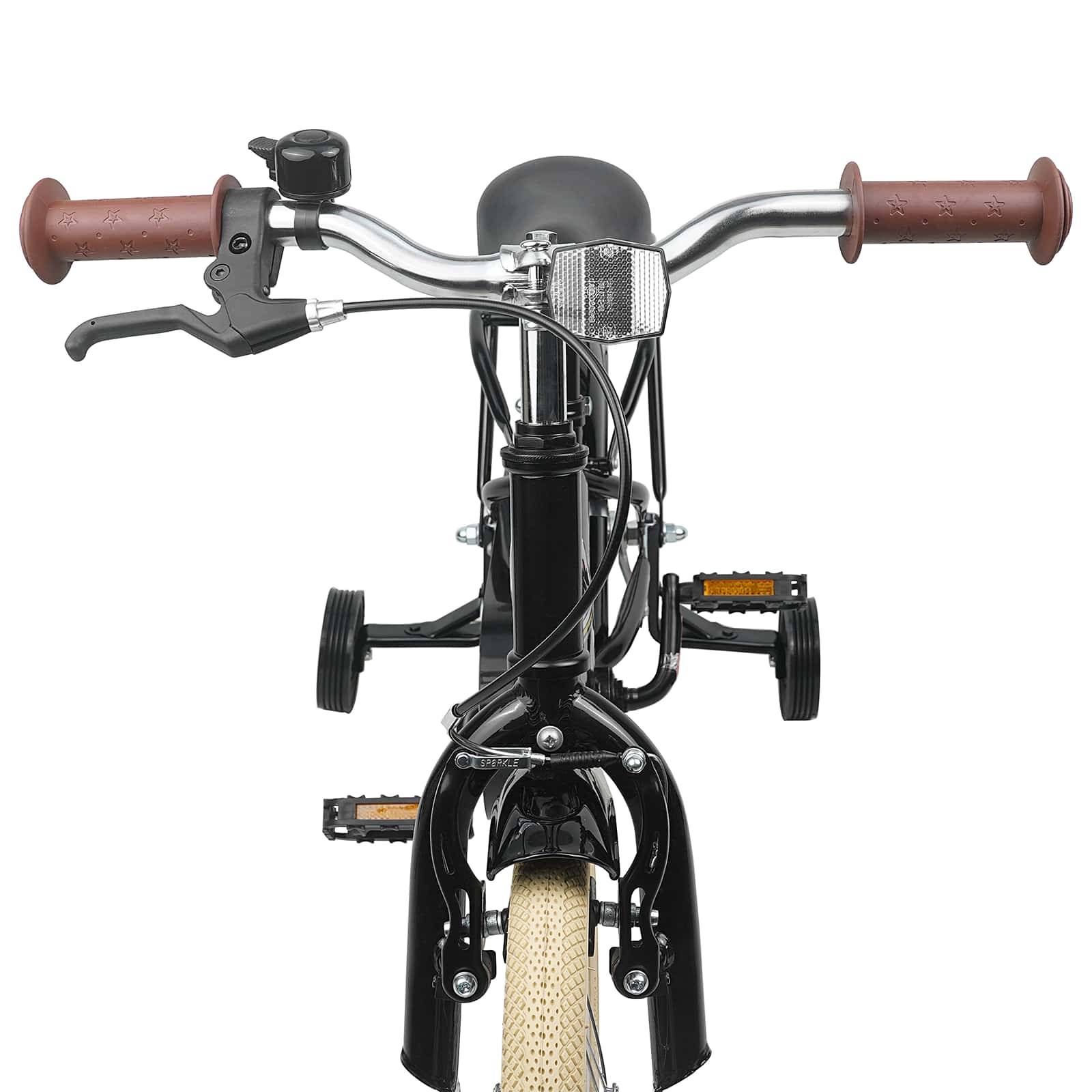 vidaXL Kinderfahrrad 16 Zoll für 4-6 Jahre alt Schwarz