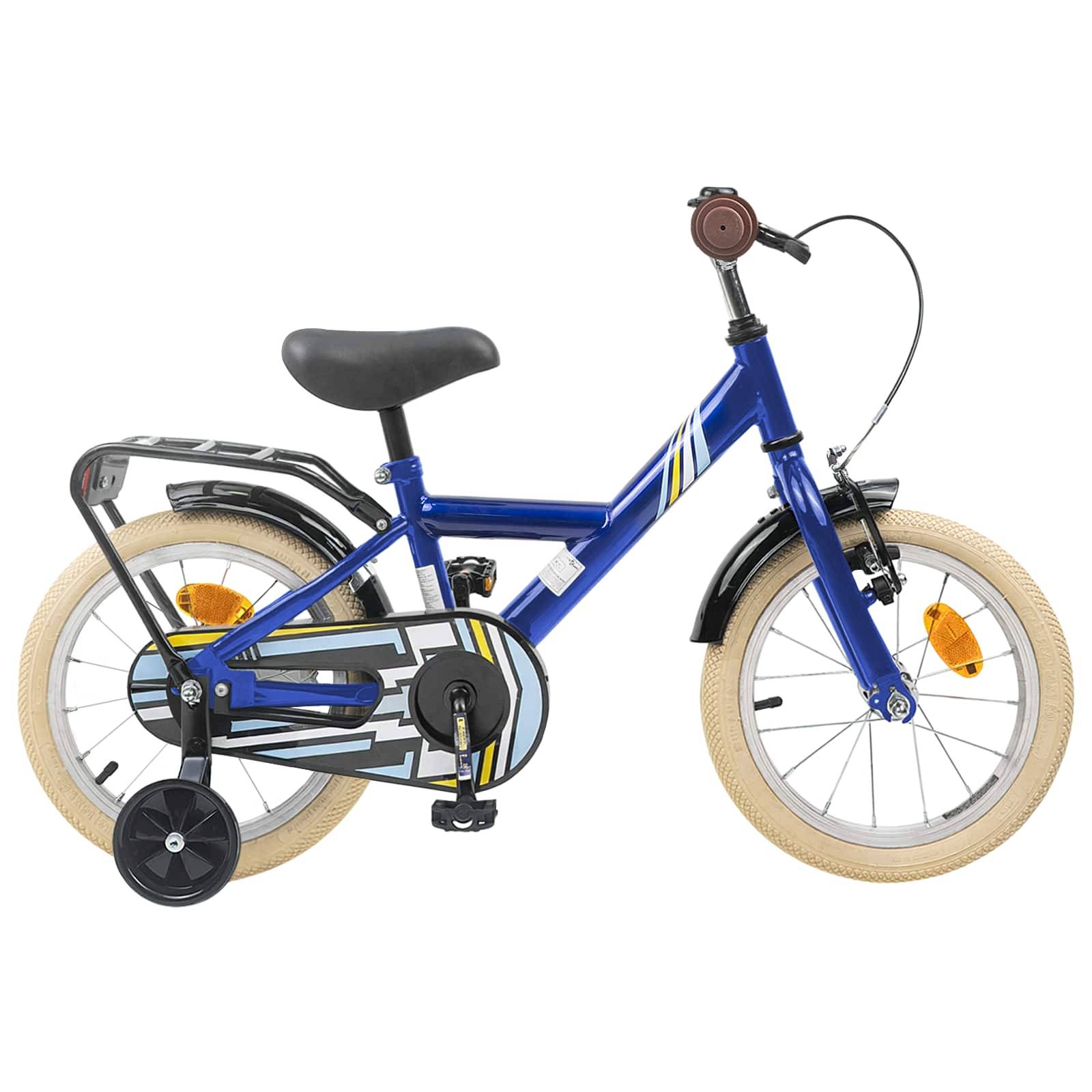 vidaXL Kinderfahrrad 12 Zoll für 2-4 Jahre alt Dunkelblau