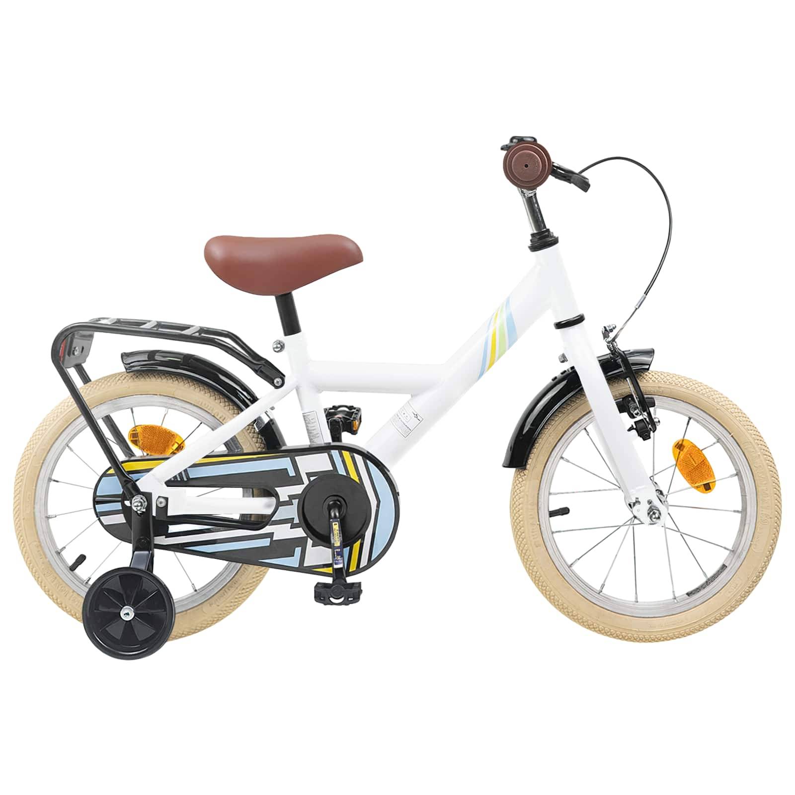 vidaXL Kinderfahrrad 12 Zoll für 2-4 Jahre alt Weiß