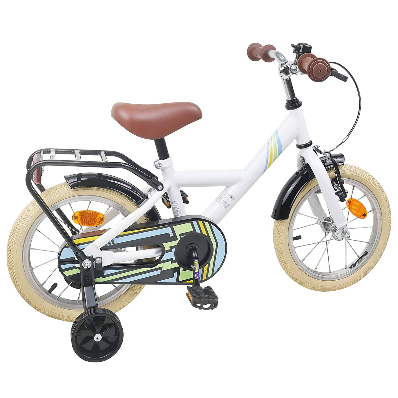 vidaXL Kinderfahrrad 12 Zoll für 2-4 Jahre alt Weiß