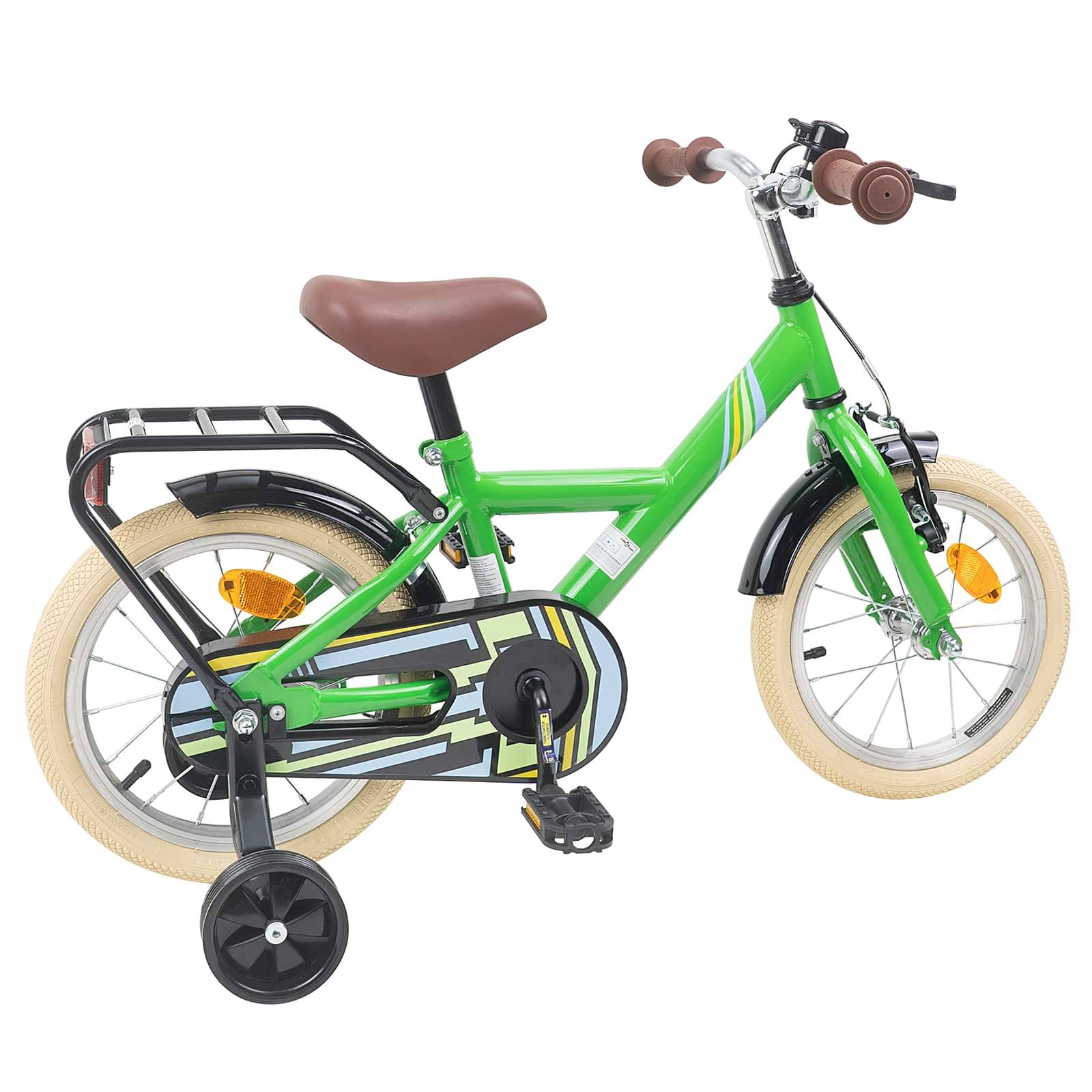 vidaXL Kinderfahrrad 12 Zoll für 2-4 Jahre alt Grün