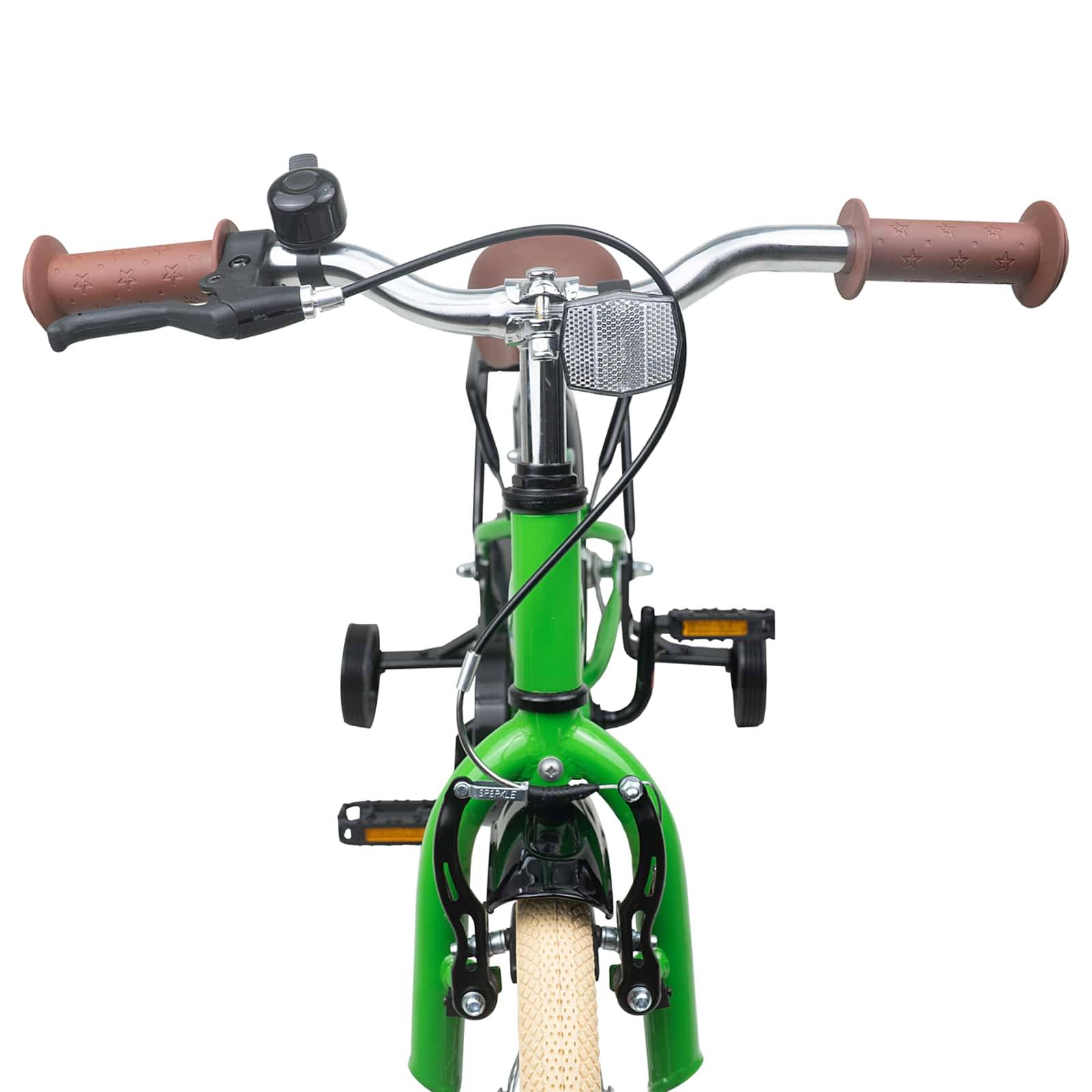 vidaXL Kinderfahrrad 14 Zoll für 3-5 Jahre alt Grün