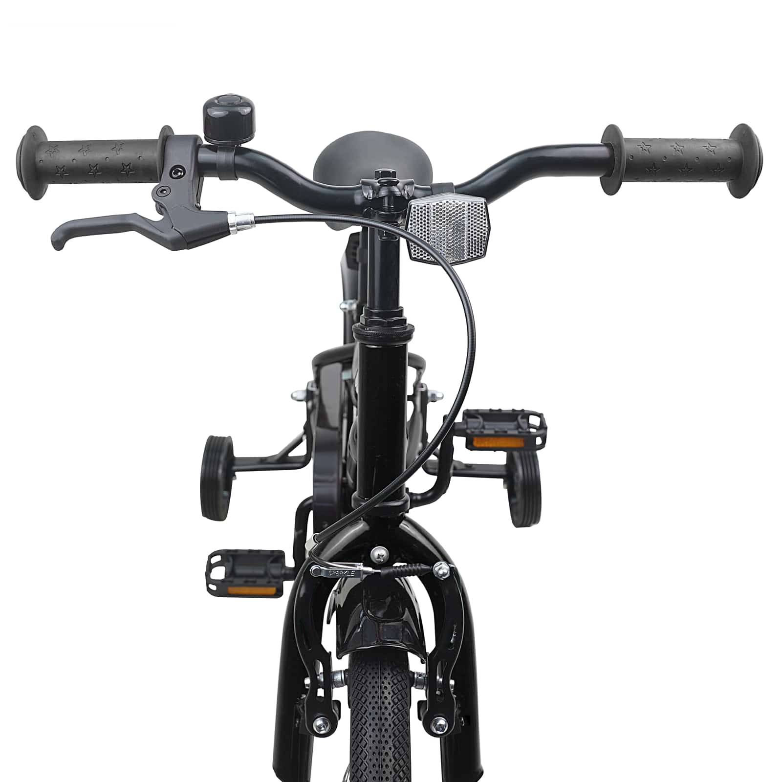 vidaXL Kinderfahrrad 12 Zoll für 2-4 Jahre alt Schwarz