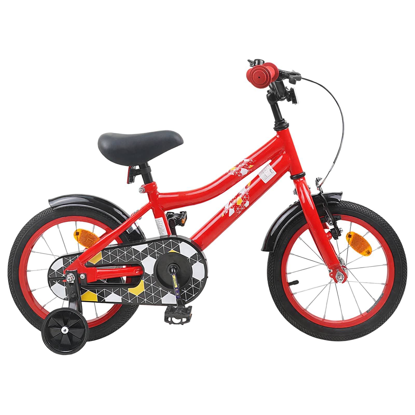 vidaXL Kinderfahrrad 12 Zoll für 2-4 Jahre alt Rot