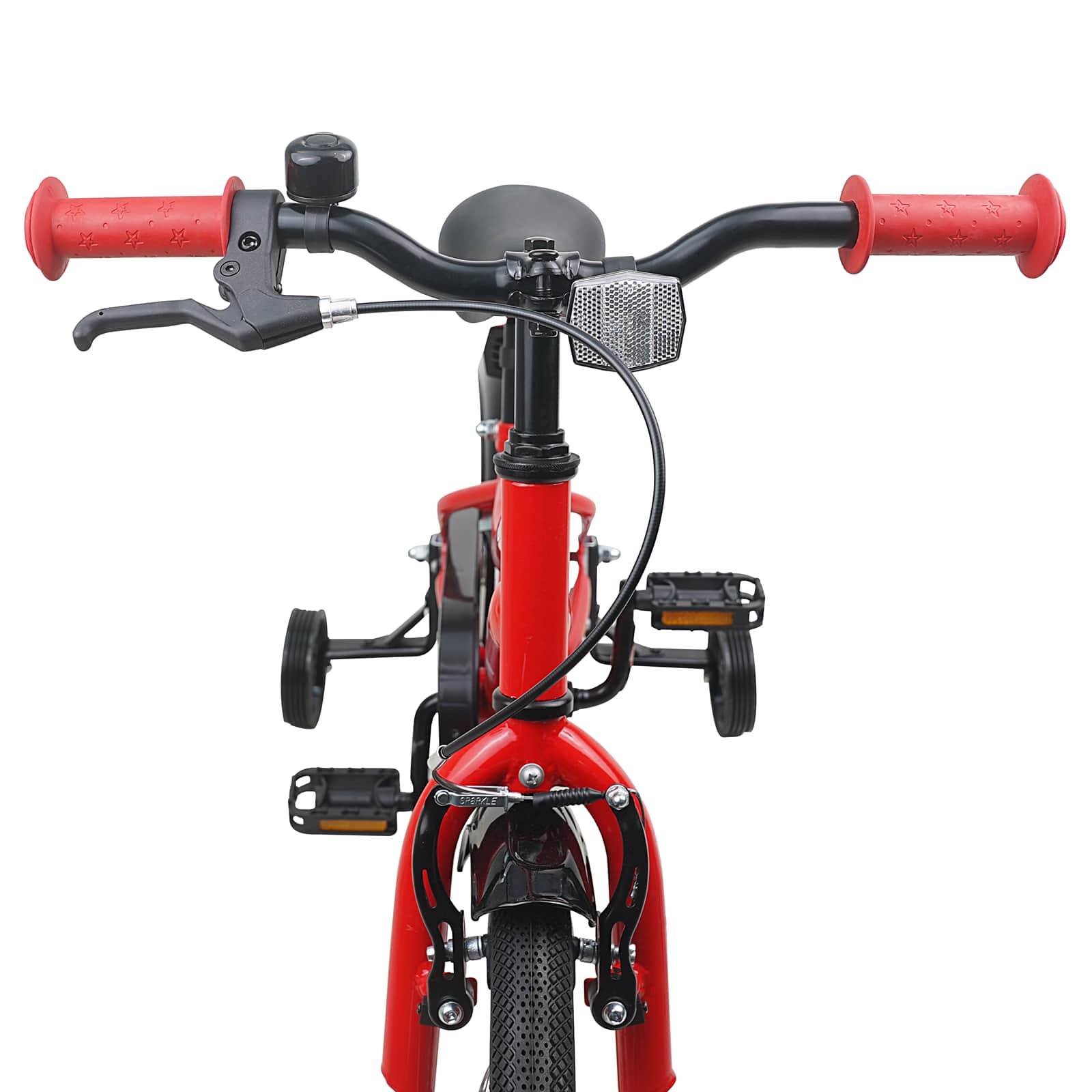vidaXL Kinderfahrrad 14 Zoll für 3-5 Jahre alt Rot