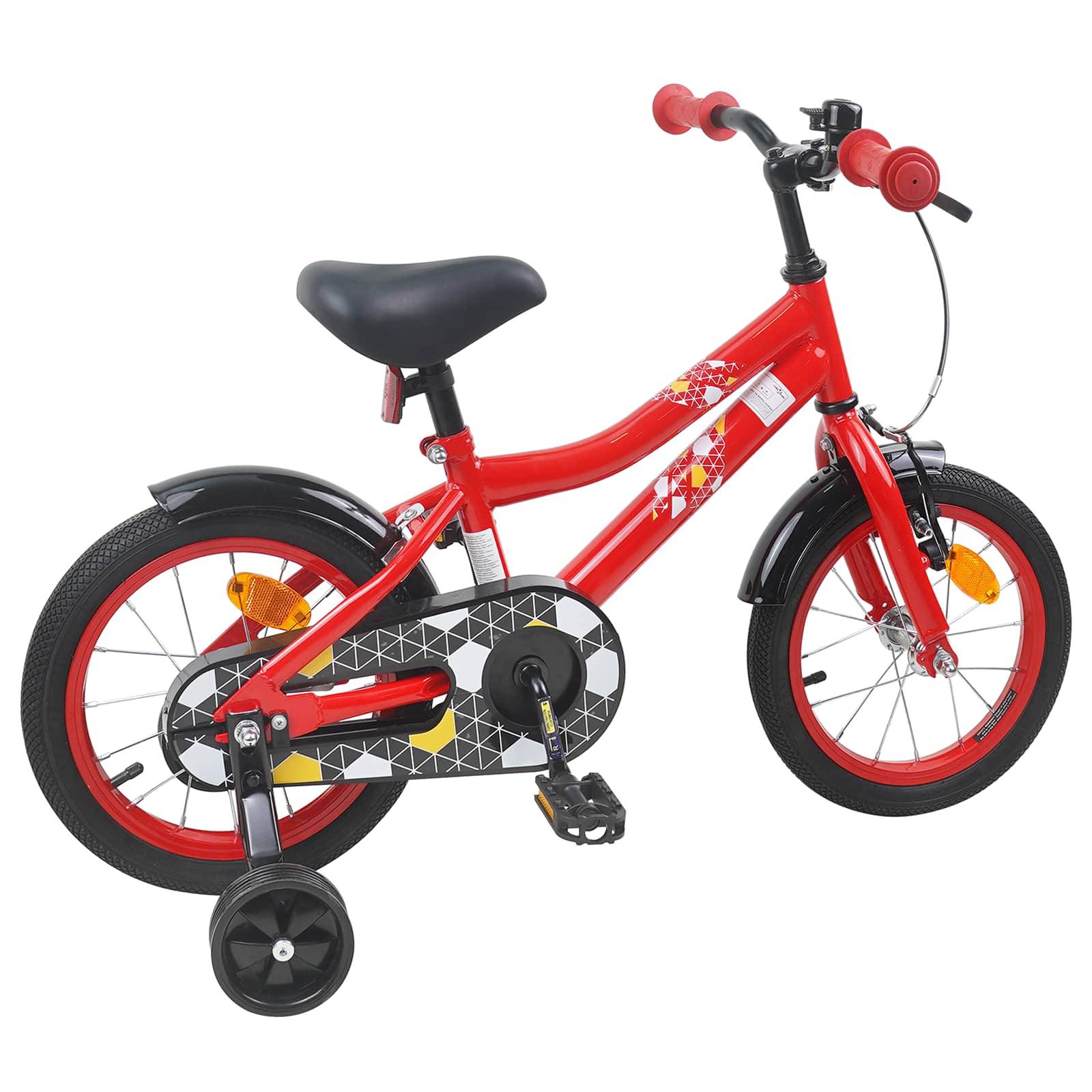 vidaXL Kinderfahrrad 14 Zoll für 3-5 Jahre alt Rot