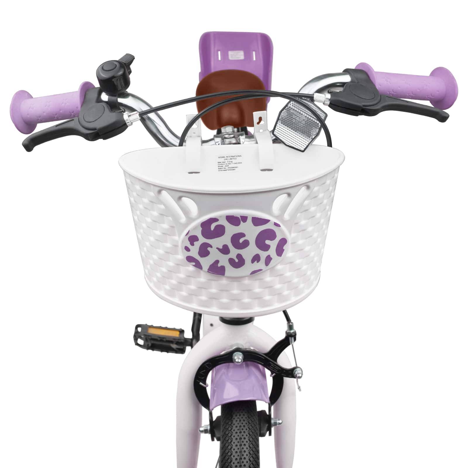 vidaXL Kinderfahrrad Mit Stützrädern 12 Zoll für 2-4 Jahre alt Lila