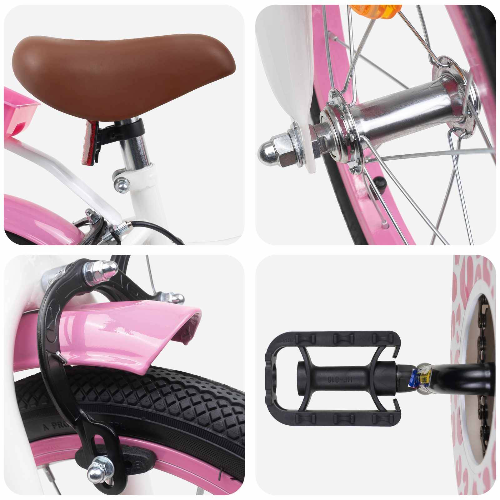 vidaXL Kinderfahrrad Mit Stützrädern 16 Zoll für 4-6 Jahre alt