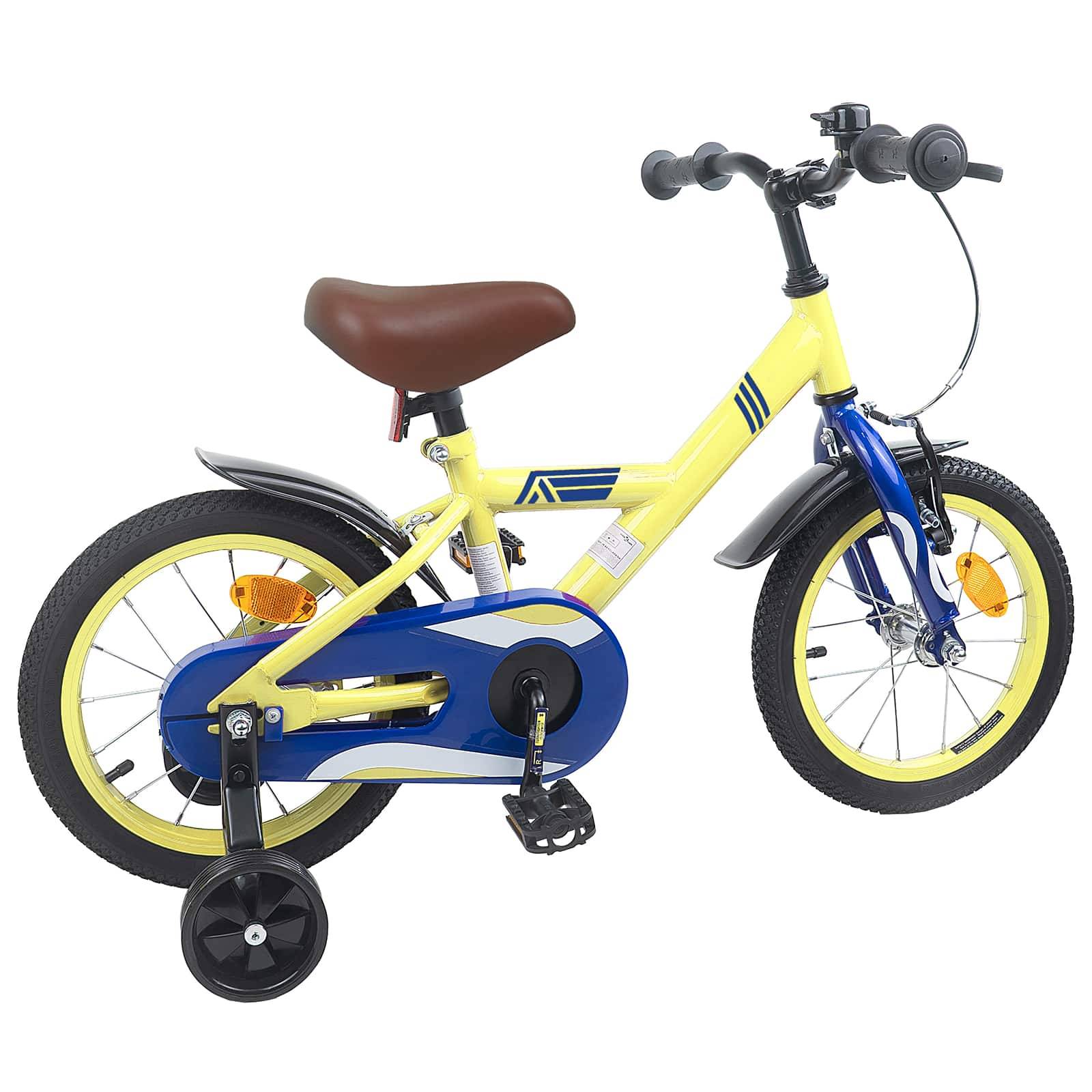 vidaXL Kinderfahrrad 12 Zoll für 2-4 Jahre alt Gelb