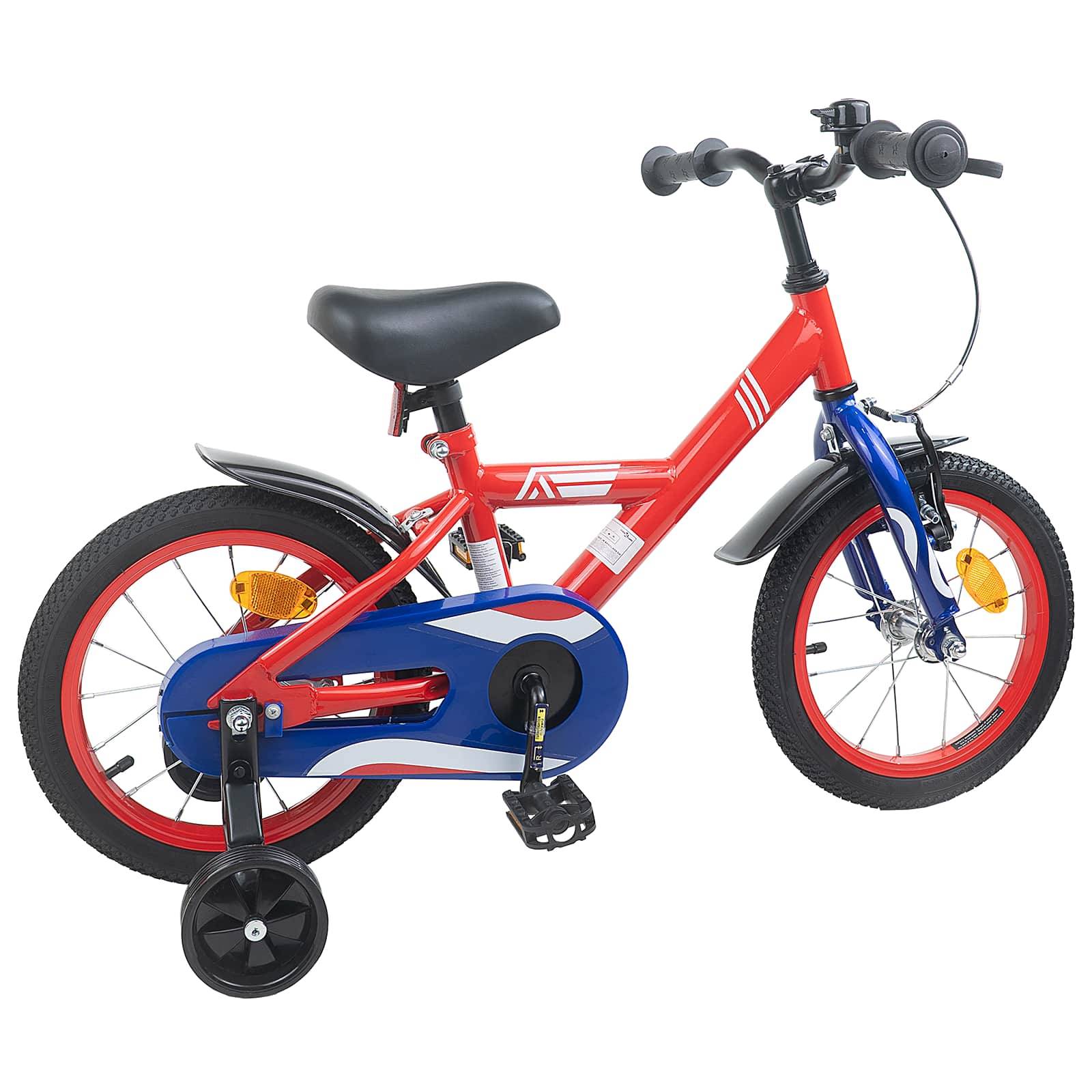 vidaXL Kinderfahrrad 14 Zoll für 3-5 Jahre alt Rot