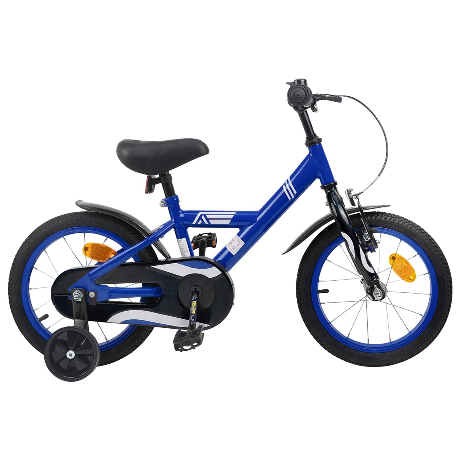 vidaXL Kinderfahrrad 14 Zoll für 3-5 Jahre alt Dunkelblau