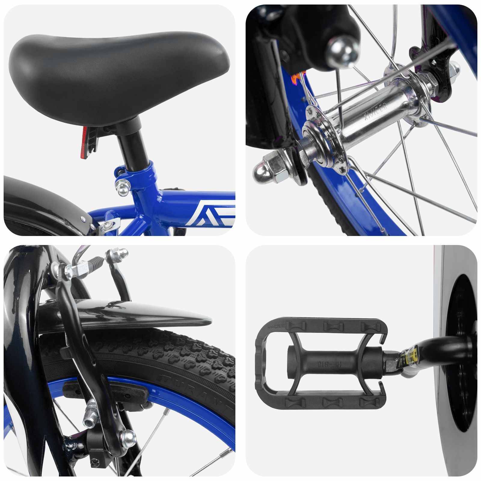 vidaXL Kinderfahrrad 12 Zoll für 2-4 Jahre alt Dunkelblau