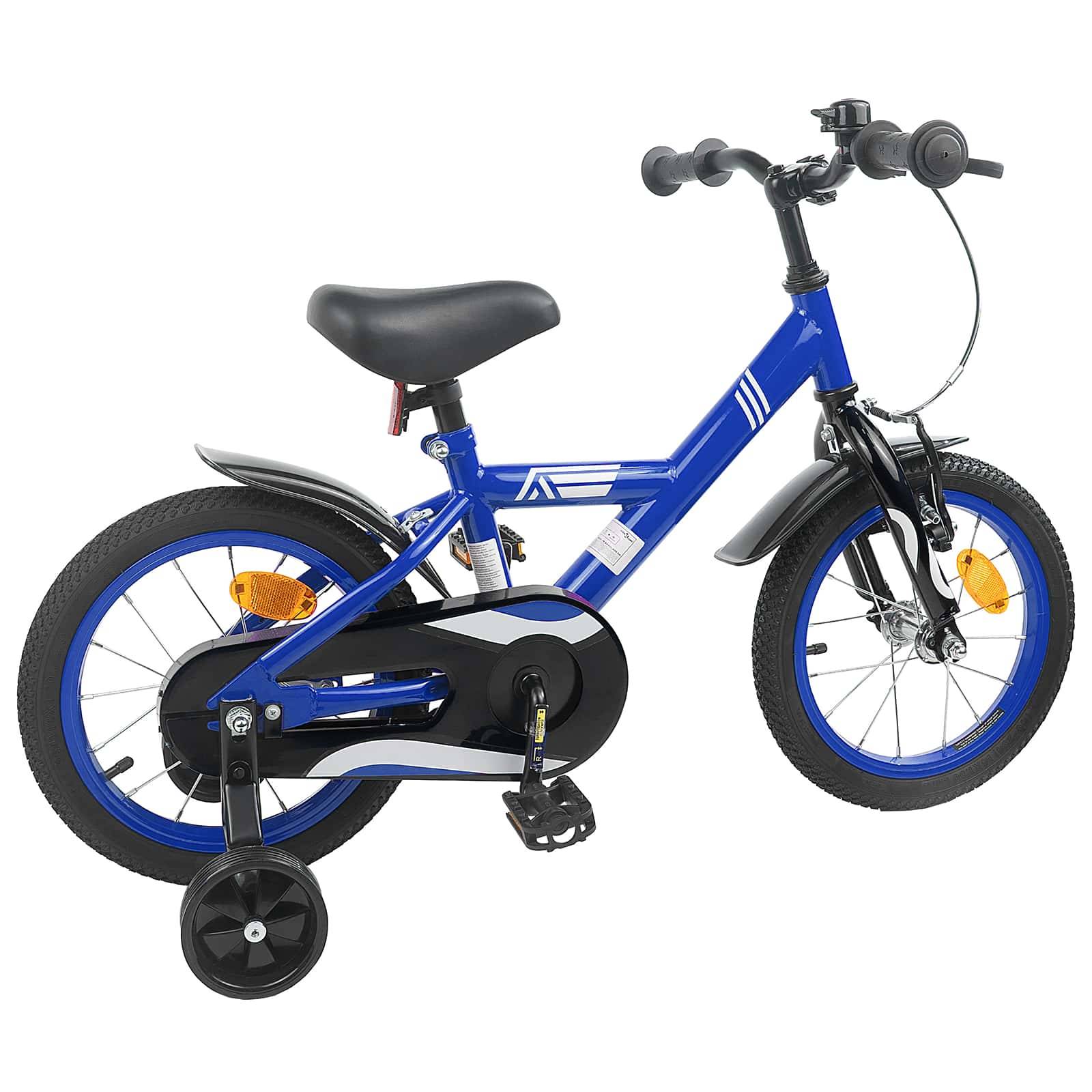 vidaXL Kinderfahrrad 12 Zoll für 2-4 Jahre alt Dunkelblau