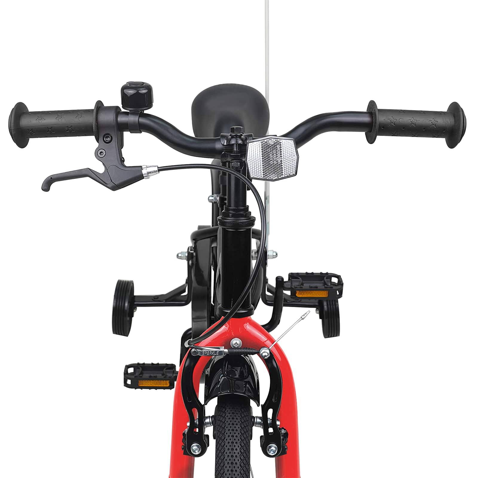 vidaXL Kinderfahrrad 16 Zoll für 4-6 Jahre alt Schwarz