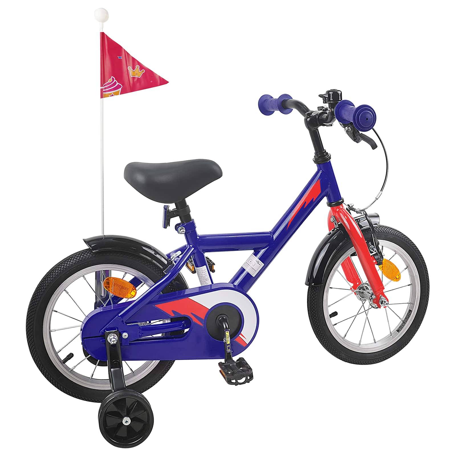vidaXL Kinderfahrrad 12 Zoll für 2-4 Jahre alt Dunkelblau