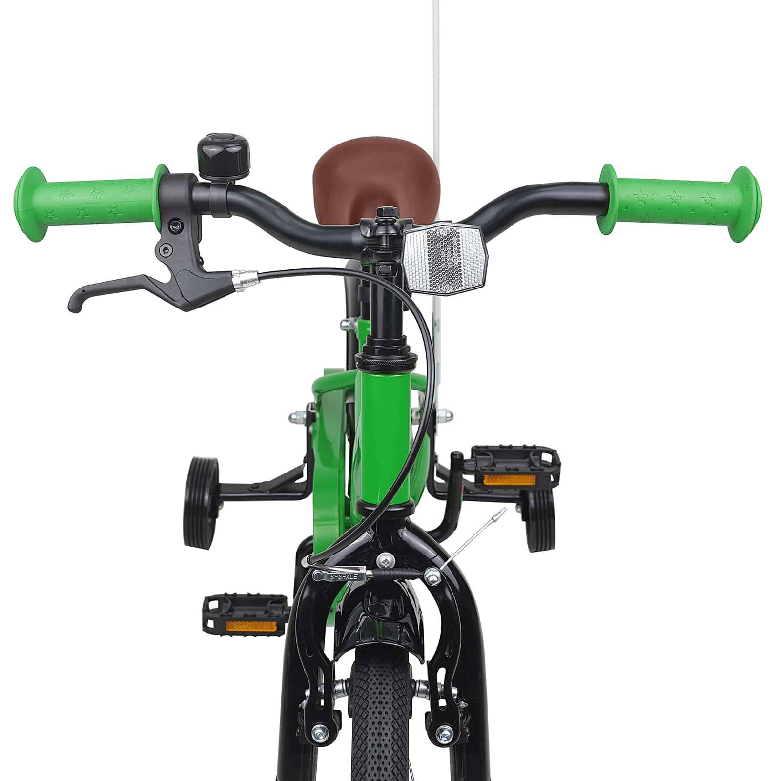 vidaXL Kinderfahrrad 14 Zoll für 3-5 Jahre alt Grün