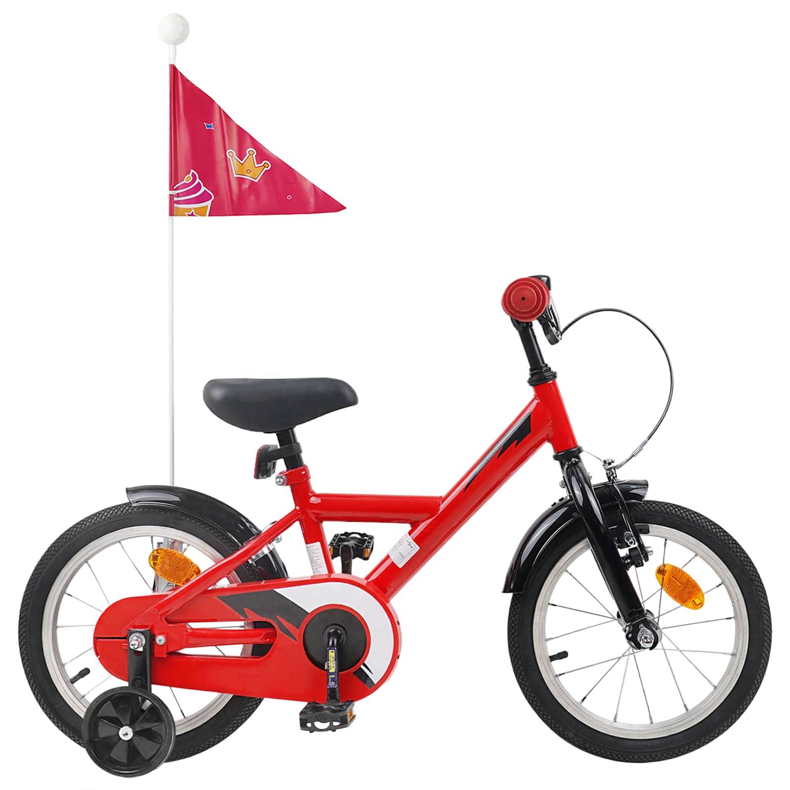 vidaXL Kinderfahrrad 14 Zoll für 3-5 Jahre alt Rot