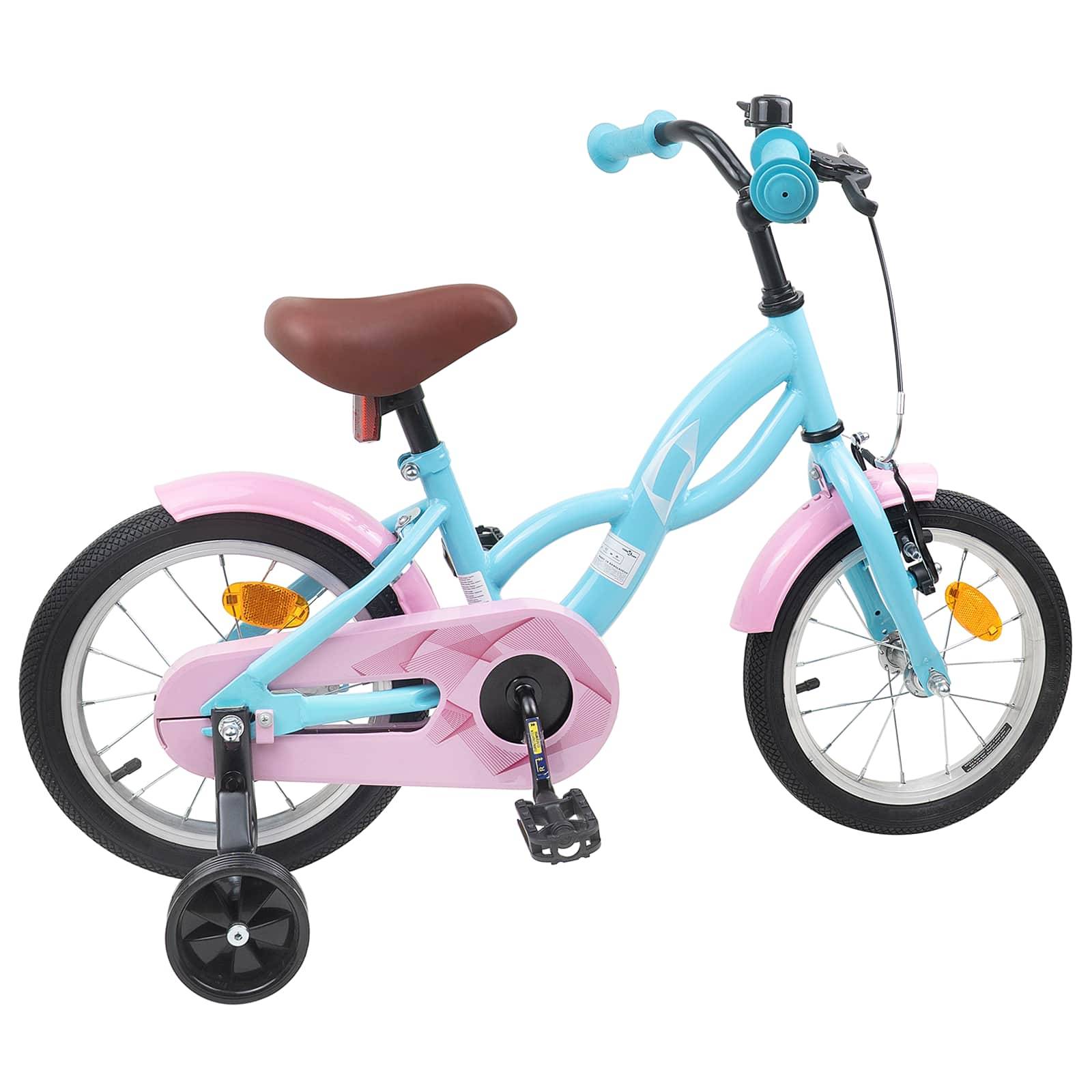vidaXL Kinderfahrrad 12 Zoll für 2-4 Jahre alt Himmelblau