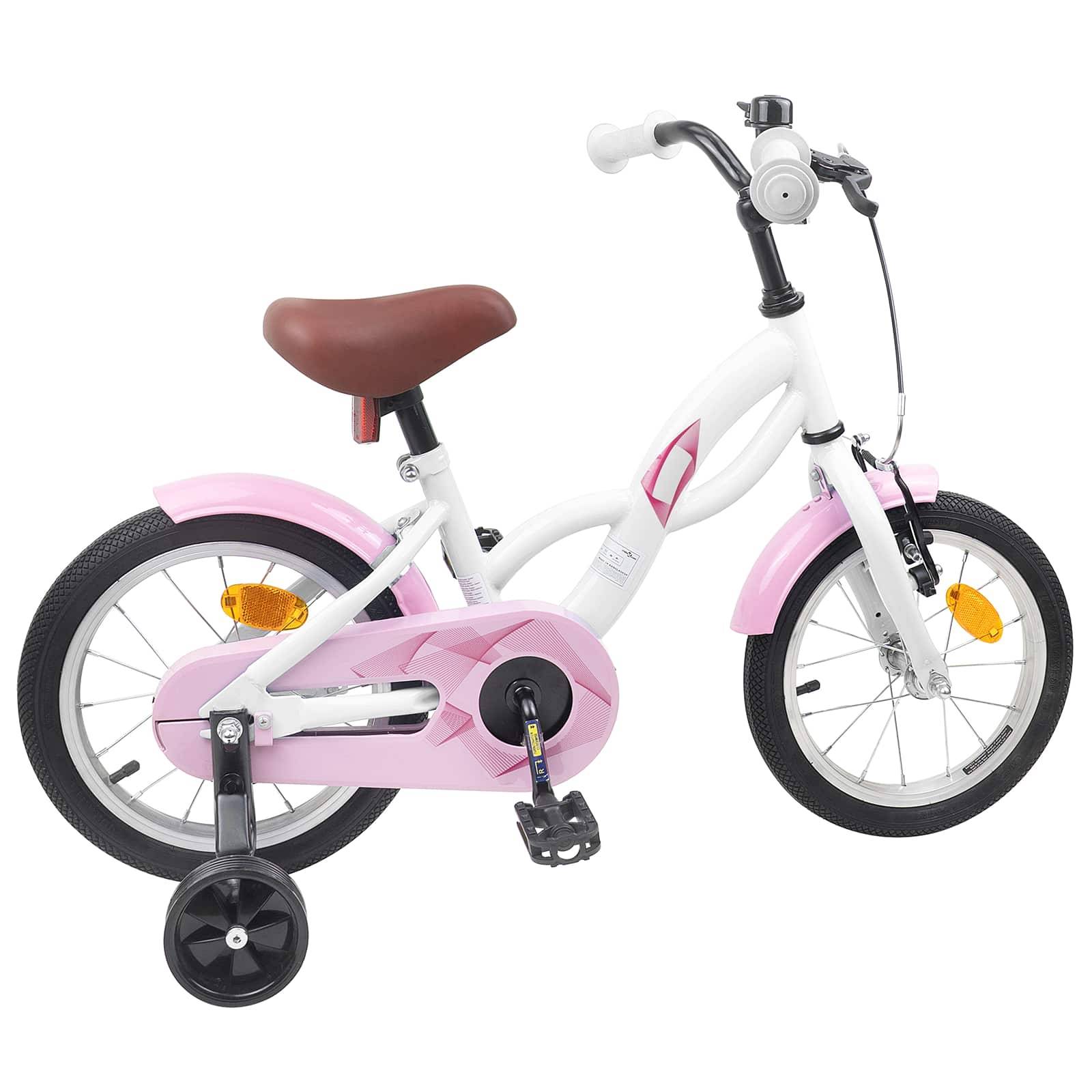 vidaXL Kinderfahrrad 12 Zoll für 2-4 Jahre alt Weiß