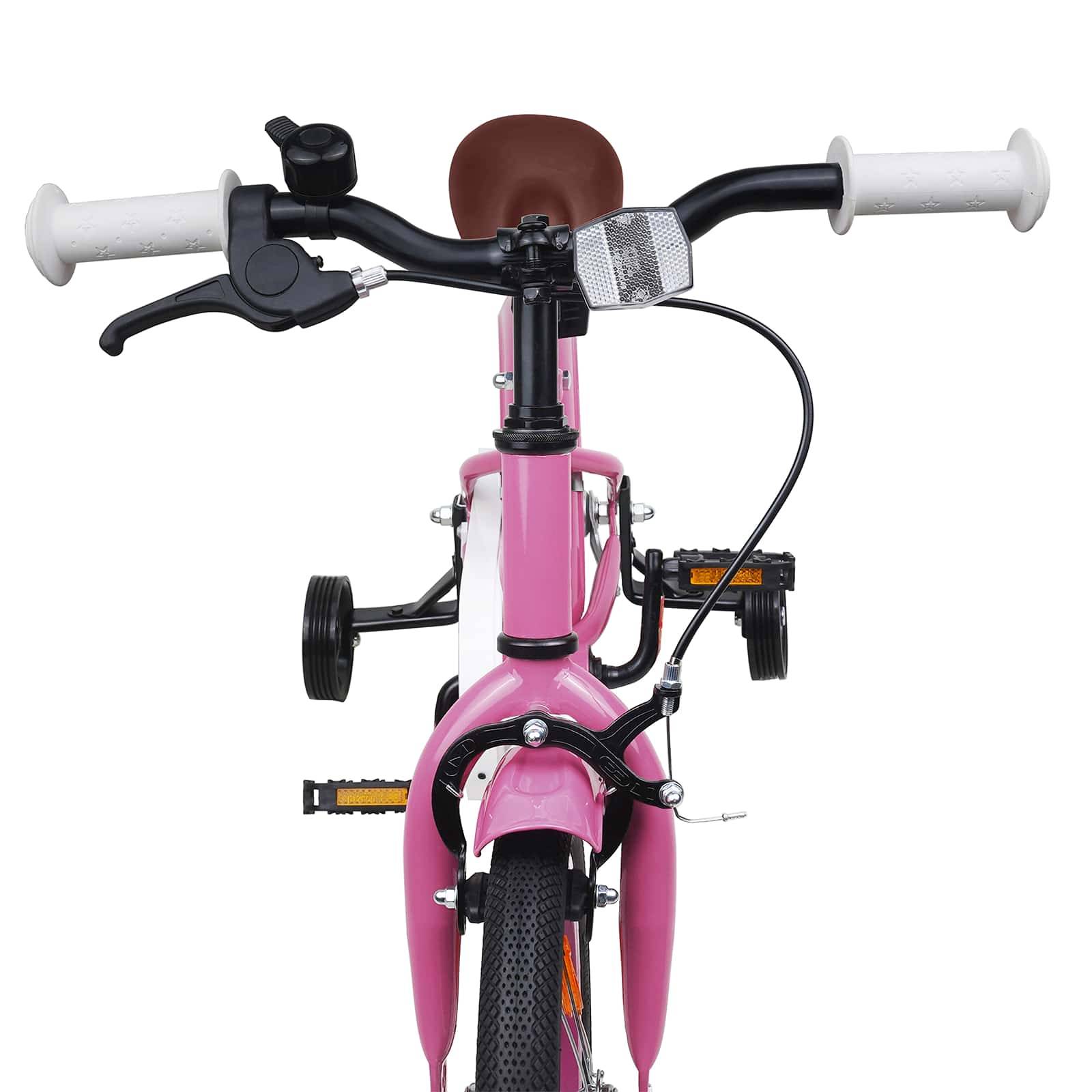 vidaXL Kinderfahrrad 16 Zoll für 4-6 Jahre alt Hellrosa