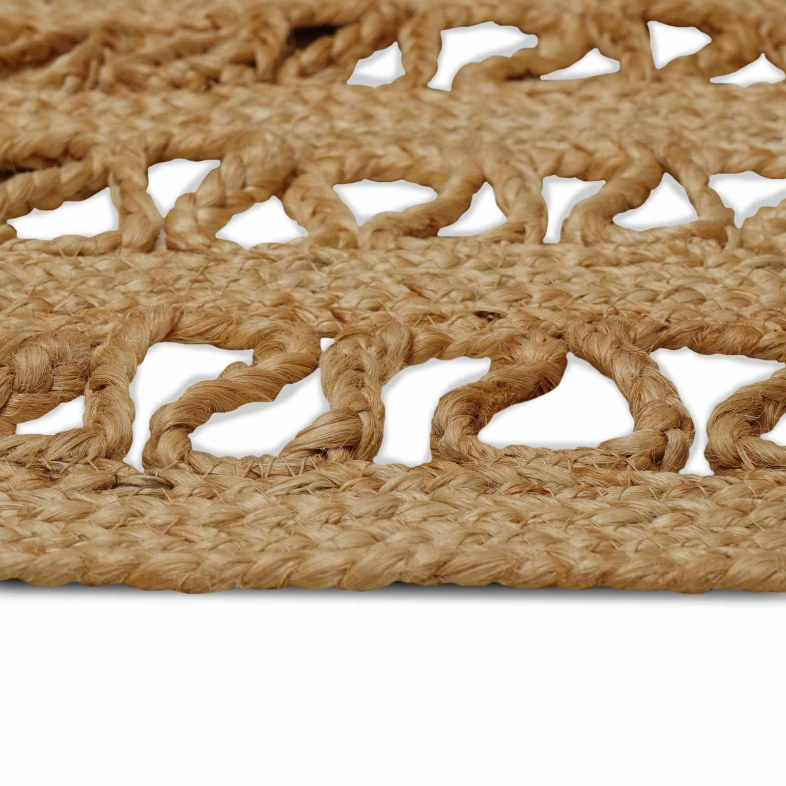 vidaXL Teppich Braun 100 x 152 cm Jute