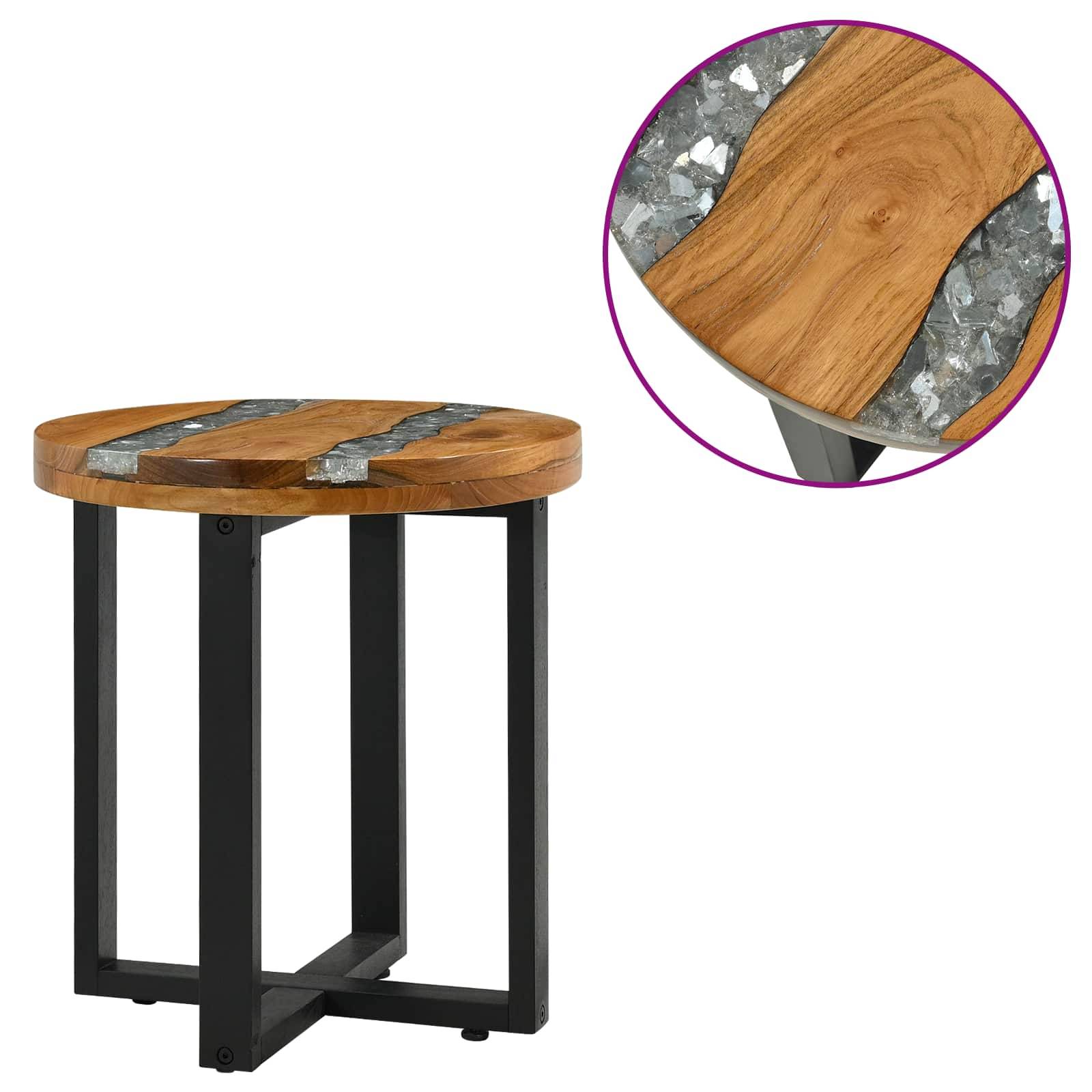 vidaXL Couchtisch Braun 40 x 40 x 45 cm Massivholz Teak