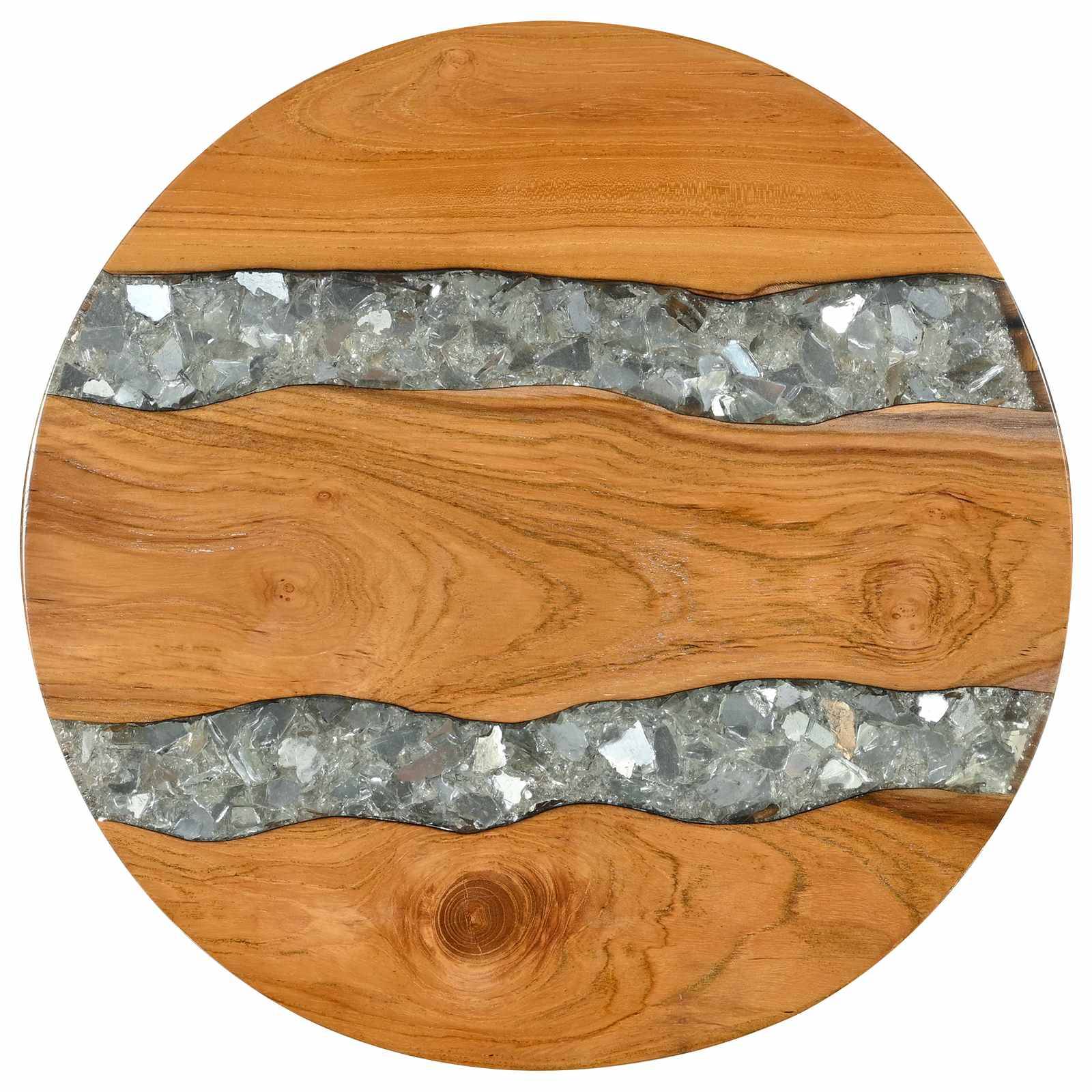 vidaXL Couchtisch Braun 40 x 40 x 45 cm Massivholz Teak
