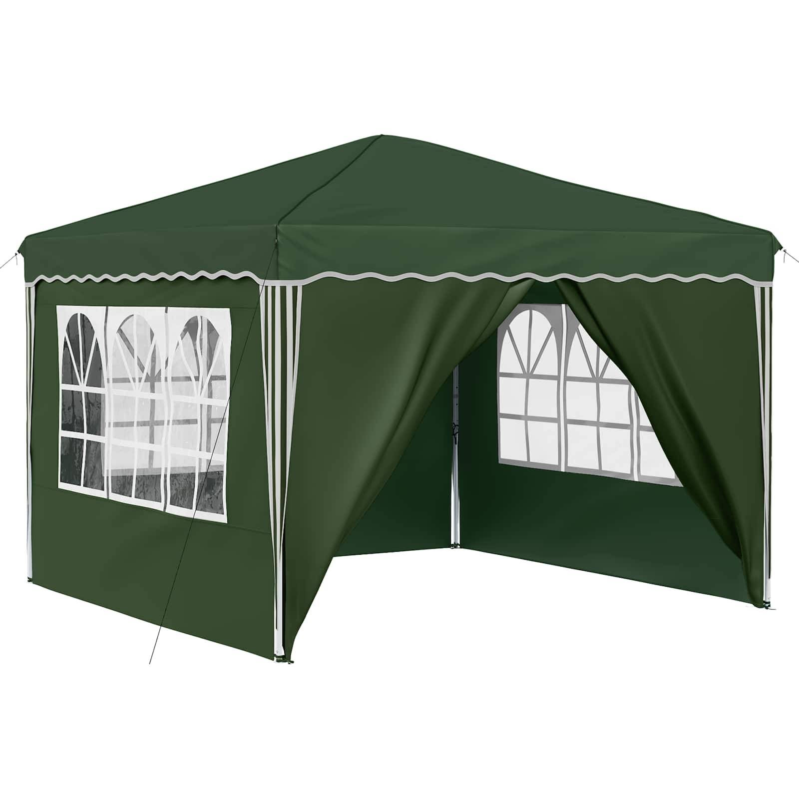 vidaXL Pop-up Partyzelt Grün 288 x 288 x 245 cm Oxford-Stoff