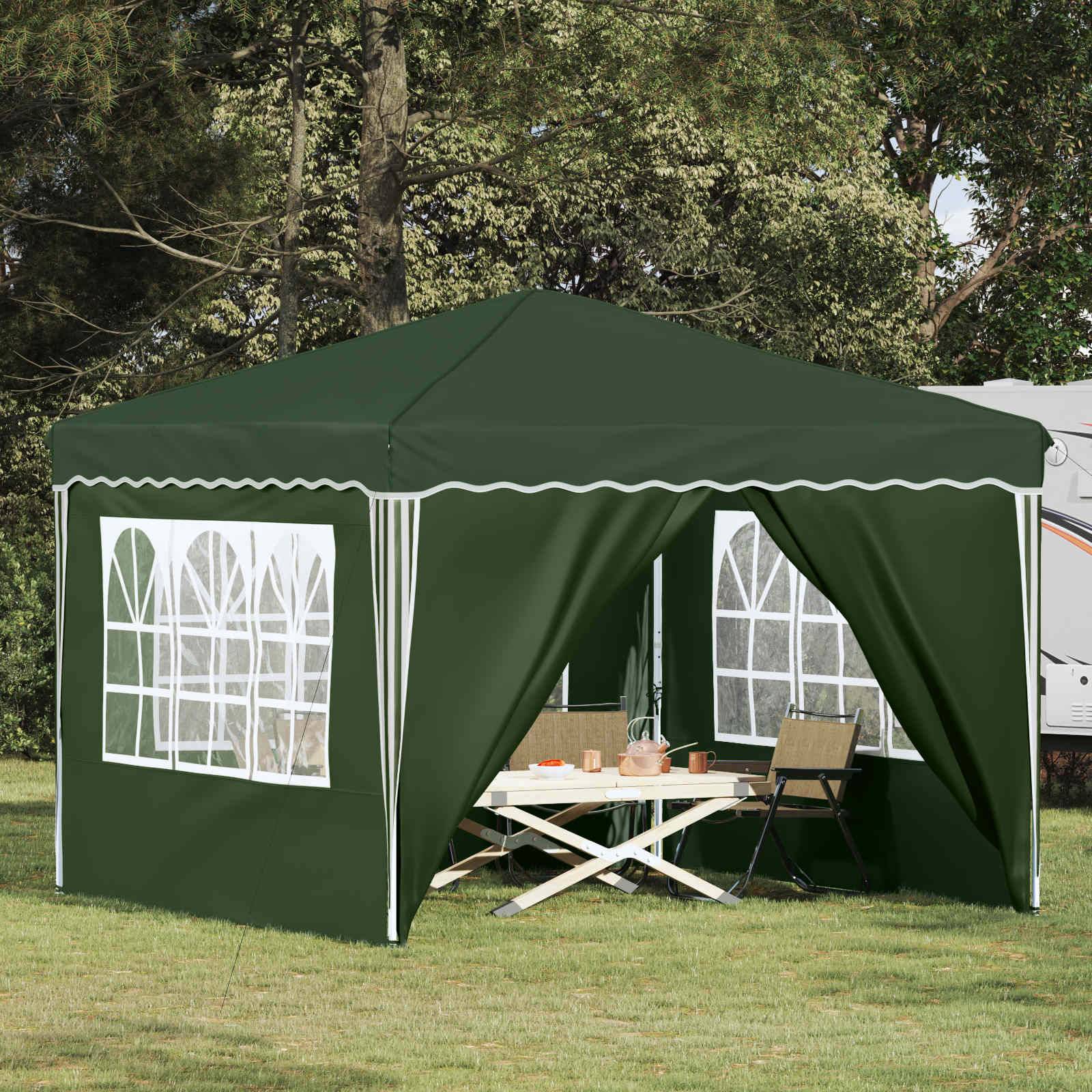 vidaXL Pop-up Partyzelt Grün 288 x 288 x 245 cm Oxford-Stoff
