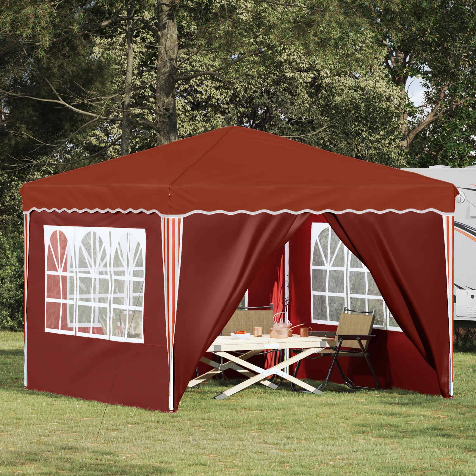 vidaXL Pop-up Partyzelt Terrakotta 288 x 288 x 245 cm Oxford-Stoff