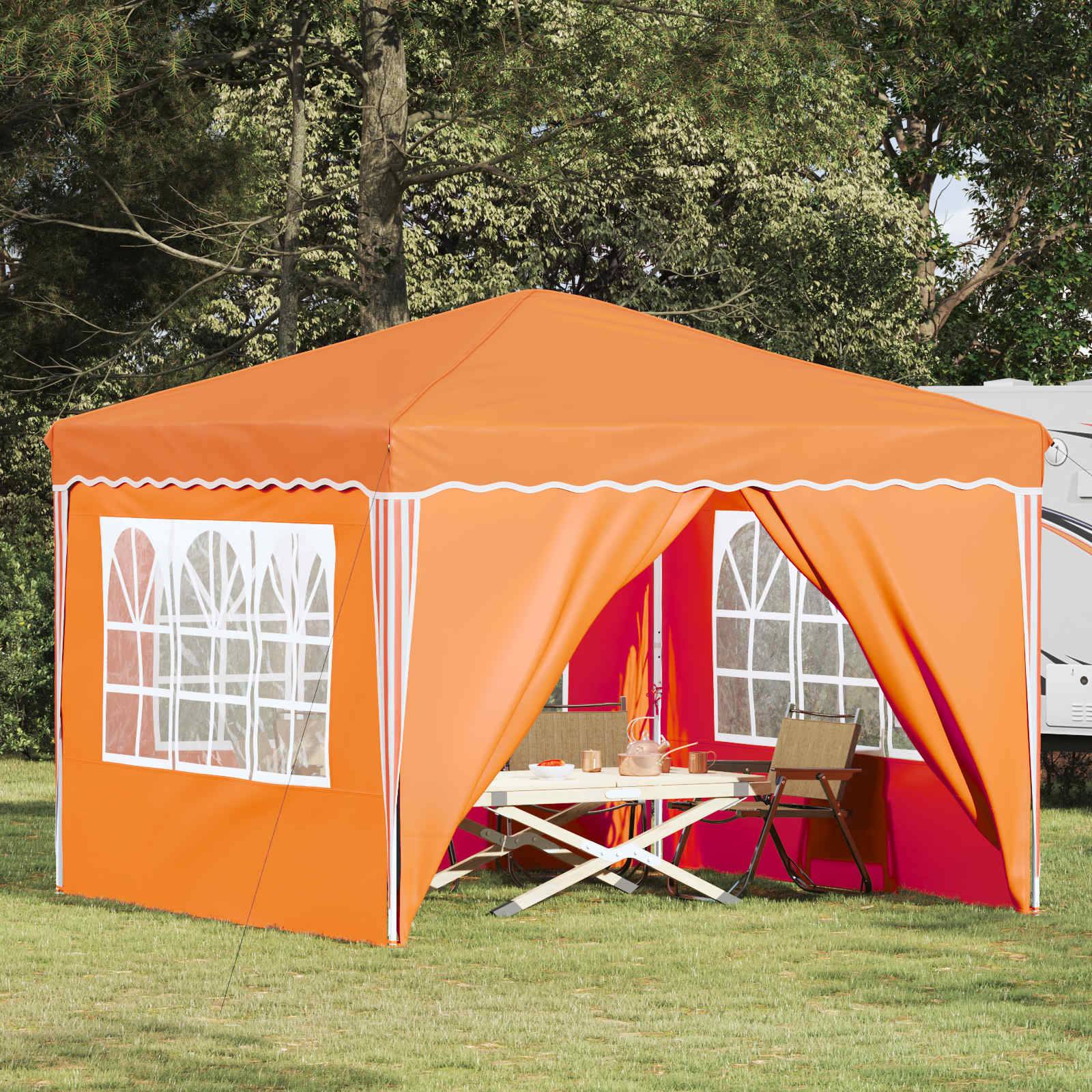 vidaXL Pop-up Partyzelt Orange 288 x 288 x 245 cm Oxford-Stoff