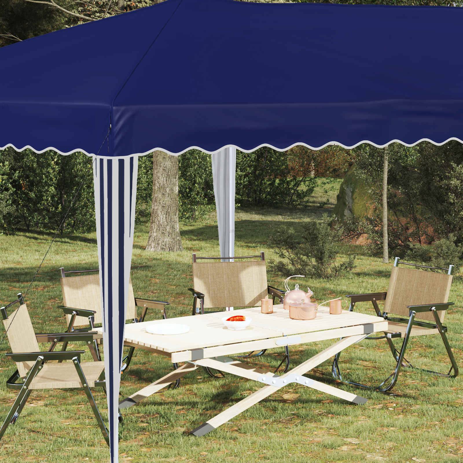 vidaXL Pop-up Partyzelt 575 x 290 x 245 cm Blau