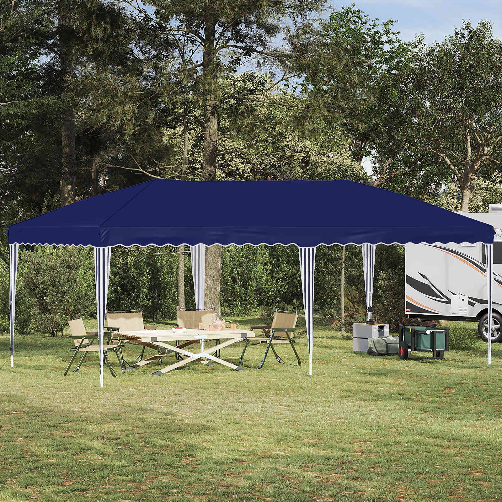 vidaXL Pop-up Partyzelt 575 x 290 x 245 cm Blau