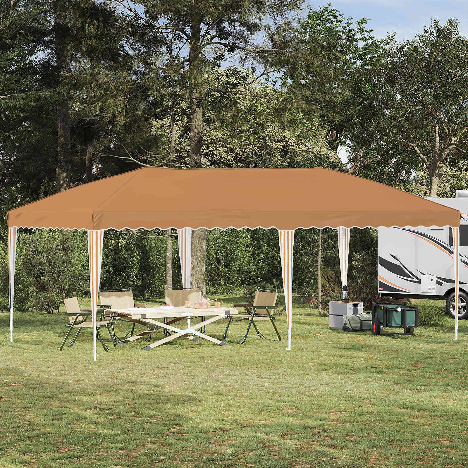 vidaXL Pop-up Partyzelt 575 x 290 x 245 cm Beige