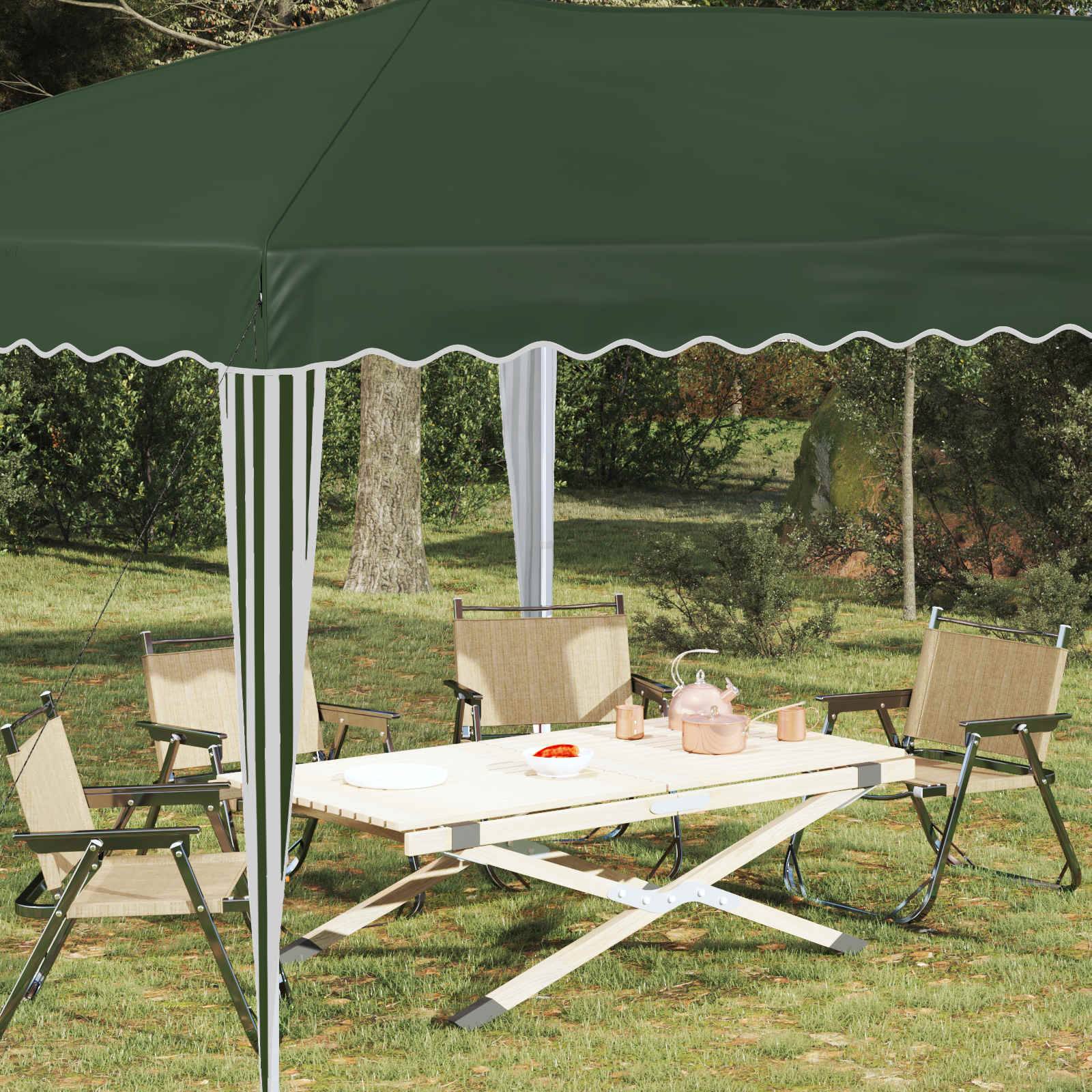 vidaXL Pop-up Partyzelt 575 x 290 x 245 cm Grün