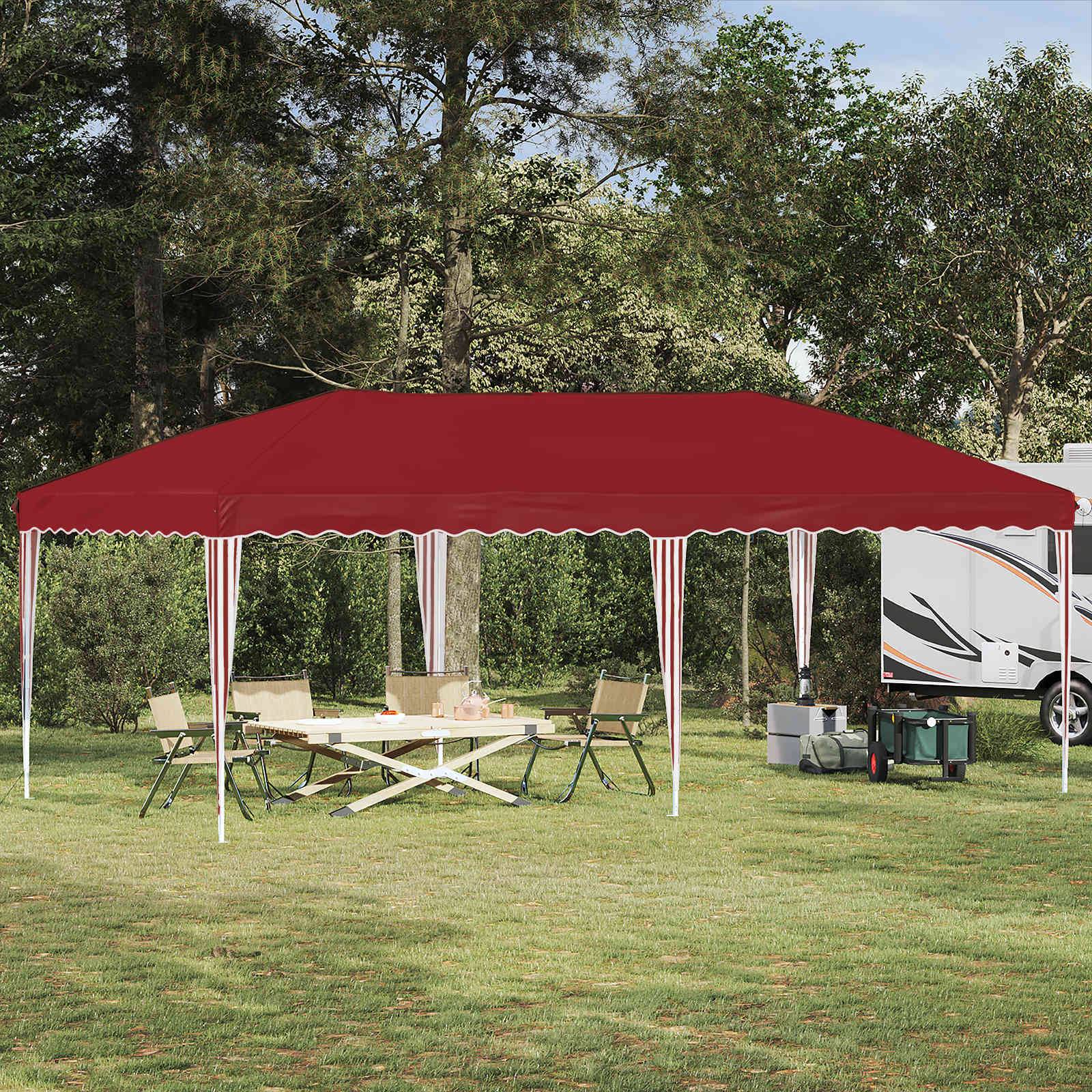 vidaXL Pop-up Partyzelt 575 x 290 x 245 cm Bordeauxrot
