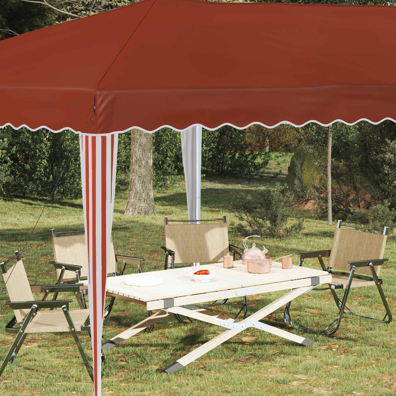 vidaXL Pop-up Partyzelt 575 x 290 x 245 cm Terrakotta