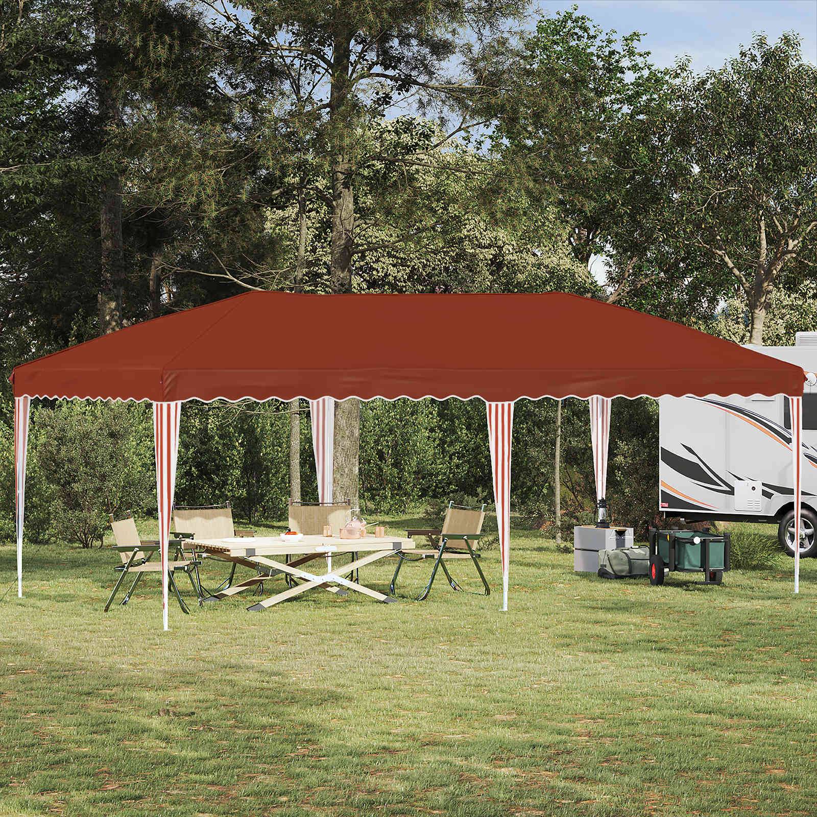vidaXL Pop-up Partyzelt 575 x 290 x 245 cm Terrakotta