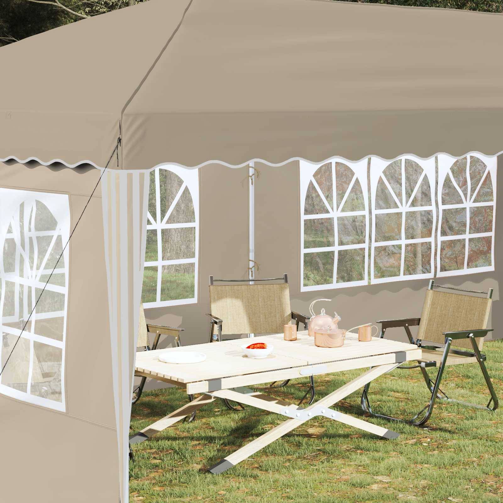 vidaXL Pop-up Partyzelt 575 x 289 x 245 cm Creme