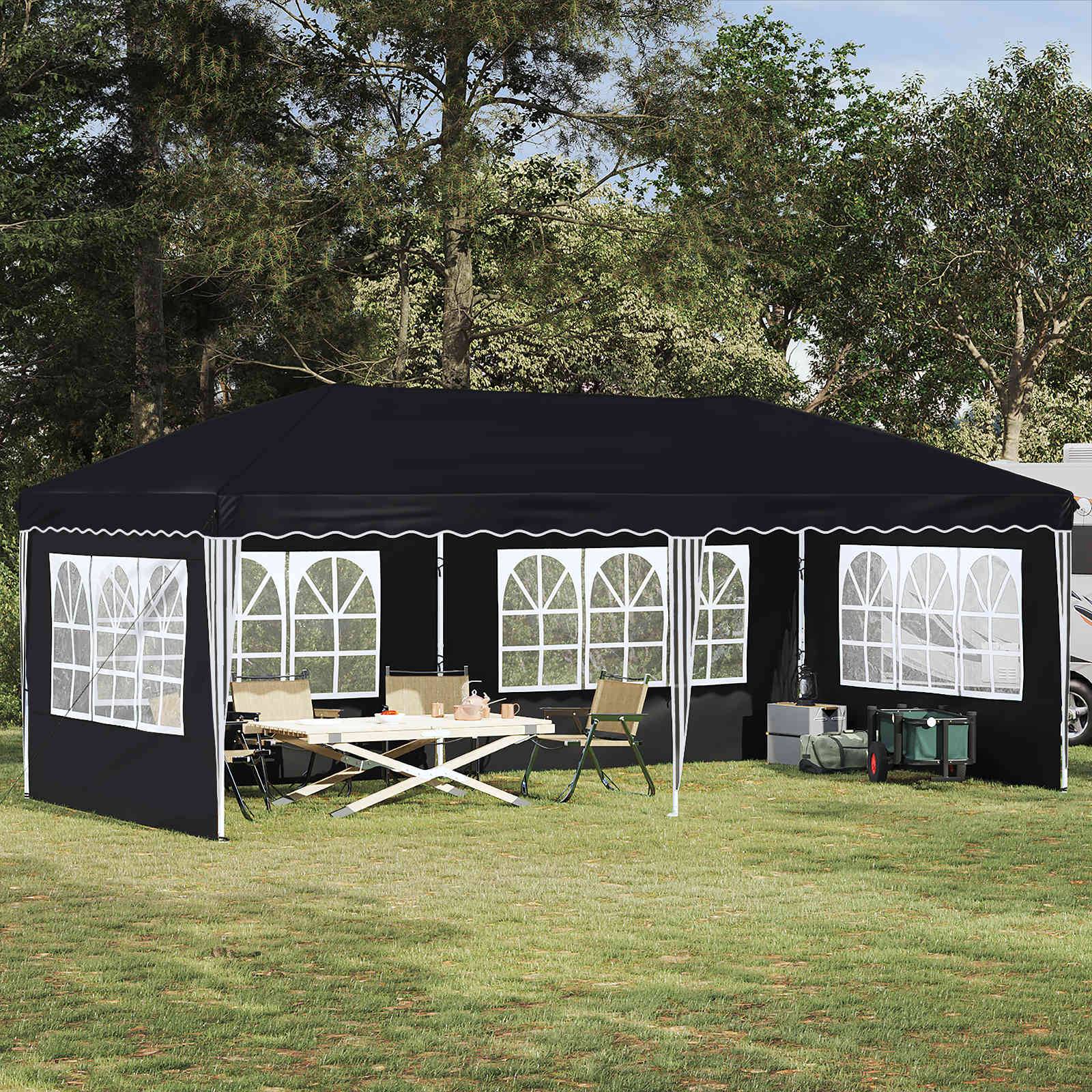 vidaXL Pop-up Partyzelt 575 x 289 x 245 cm Anthrazit
