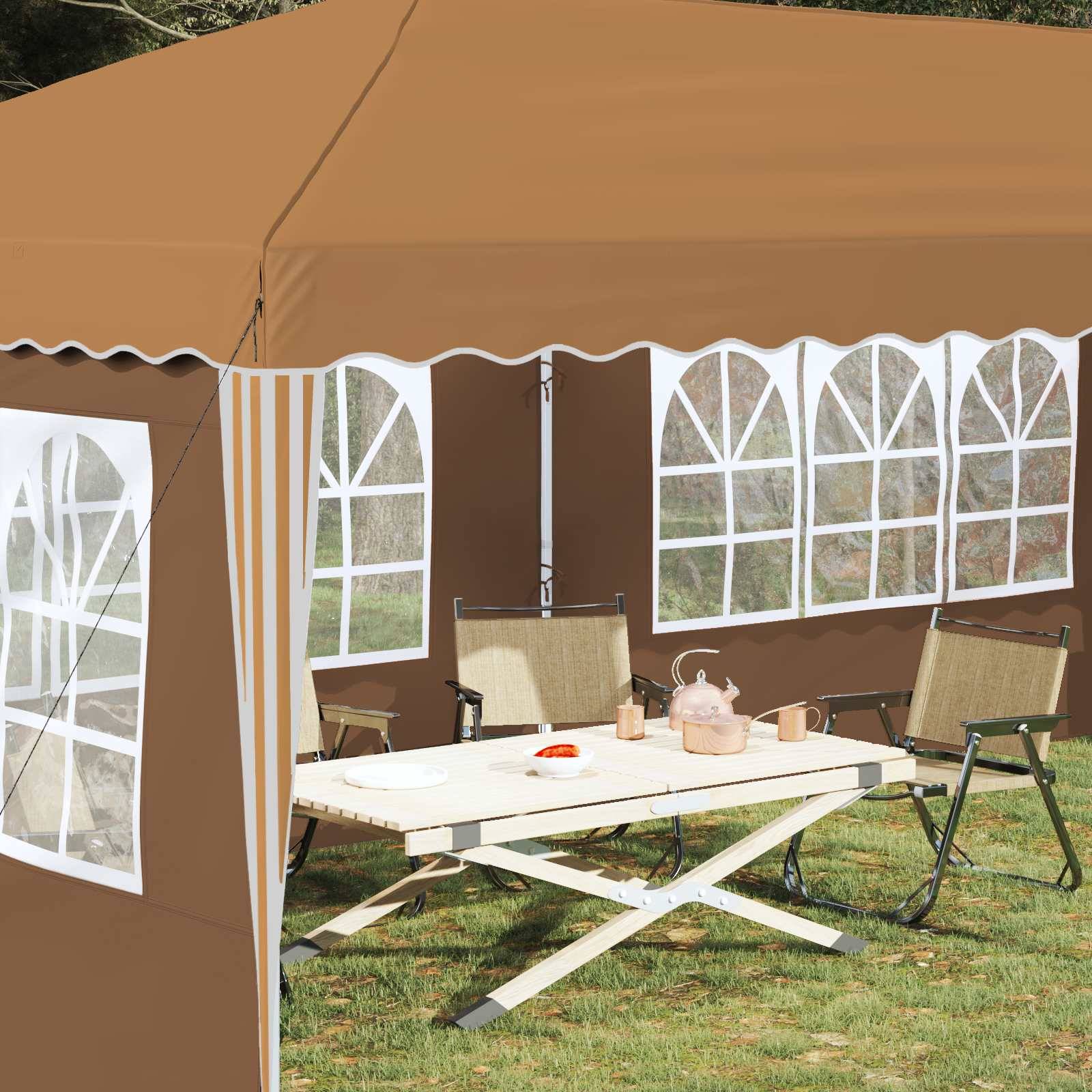 vidaXL Pop-up Partyzelt 575 x 289 x 245 cm Beige