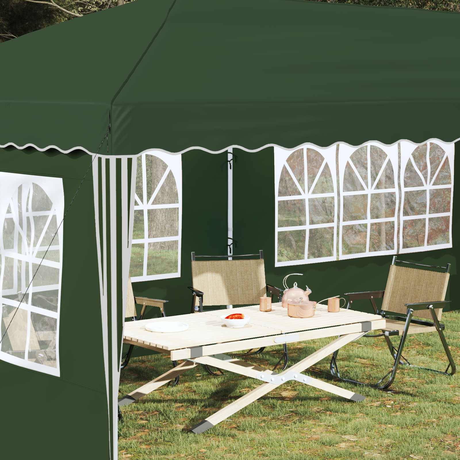 vidaXL Pop-up Partyzelt 575 x 289 x 245 cm Grün