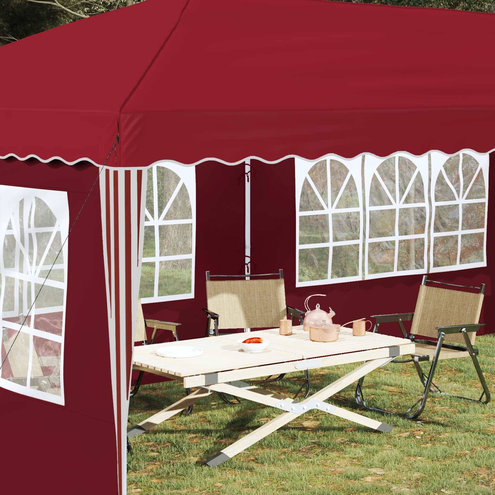 vidaXL Pop-up Partyzelt 575 x 289 x 245 cm Bordeauxrot