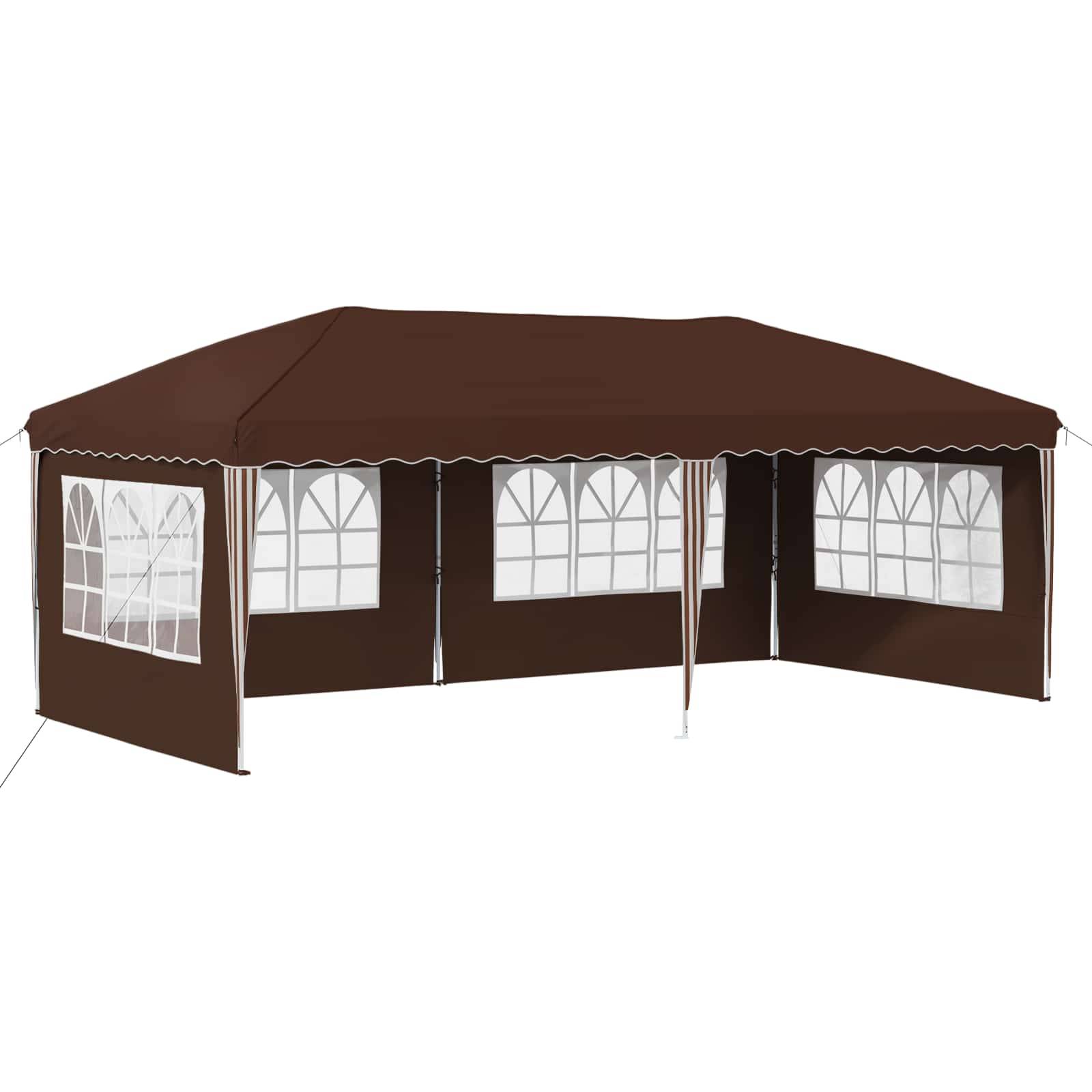 vidaXL Pop-up Partyzelt 575 x 289 x 245 cm Braun